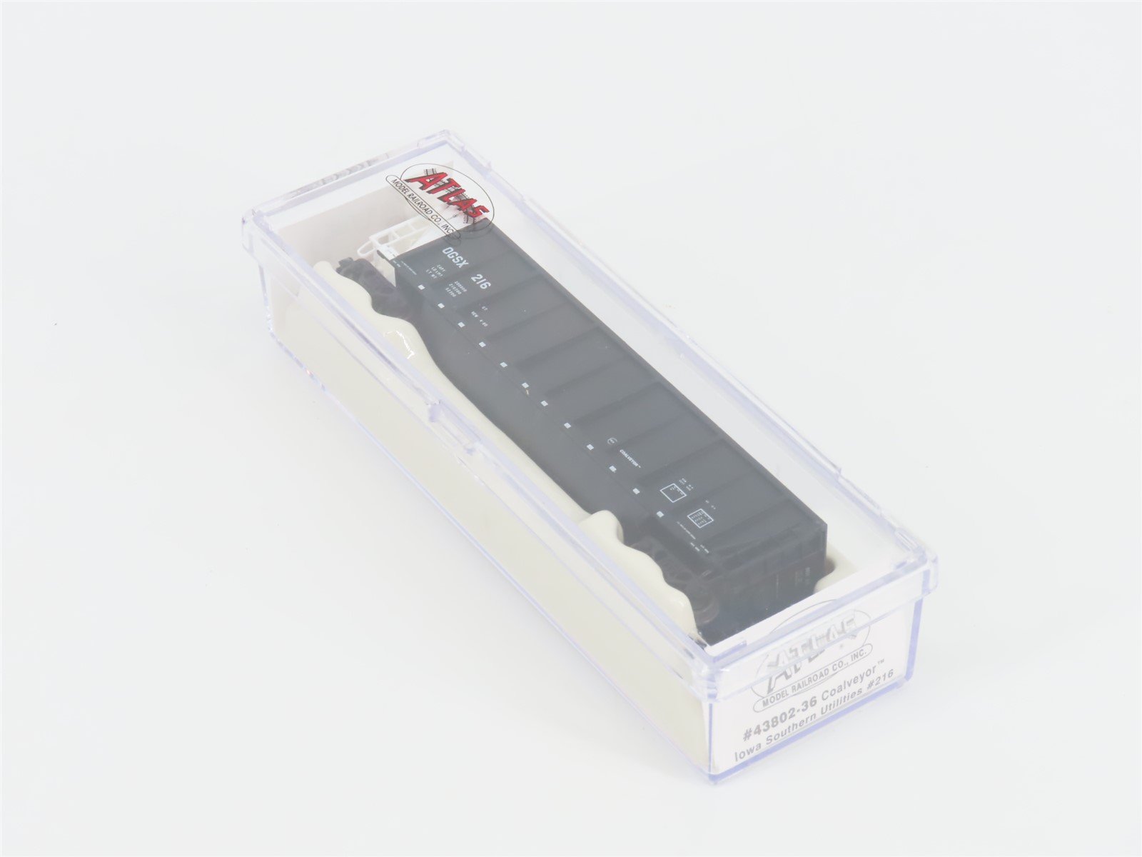 N Scale Atlas 43802-36 OGSX Iowa Southern Utilities Coalveyor #216 w/ Load