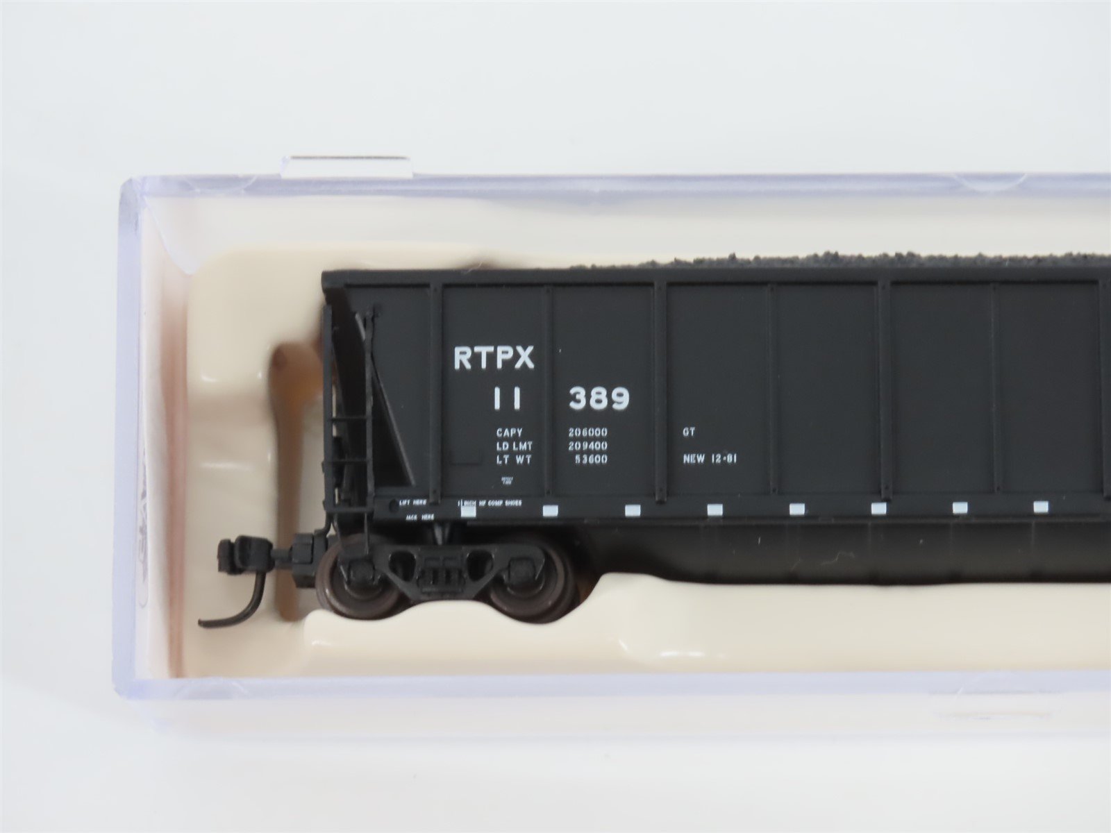 N Scale Atlas 43803-9 RTPX Wheelabrator Coal Services Coalveyor #11389 w/ Load