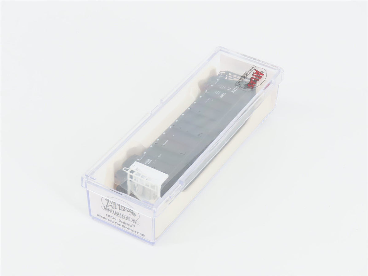 N Scale Atlas 43803-9 RTPX Wheelabrator Coal Services Coalveyor #11389 w/ Load