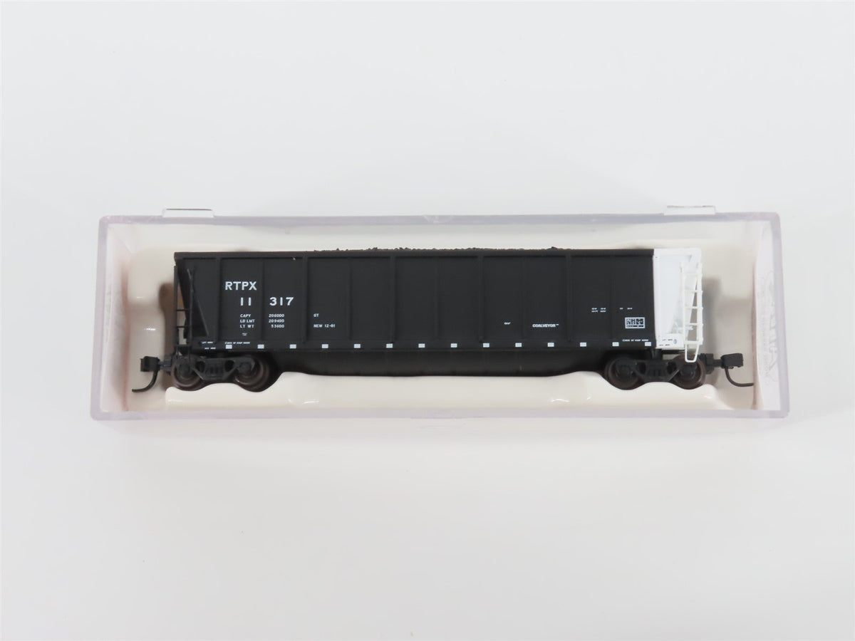 N Scale Atlas 43803-6 RTPX Wheelabrator Coal Services Coalveyor #11317 w/ Load