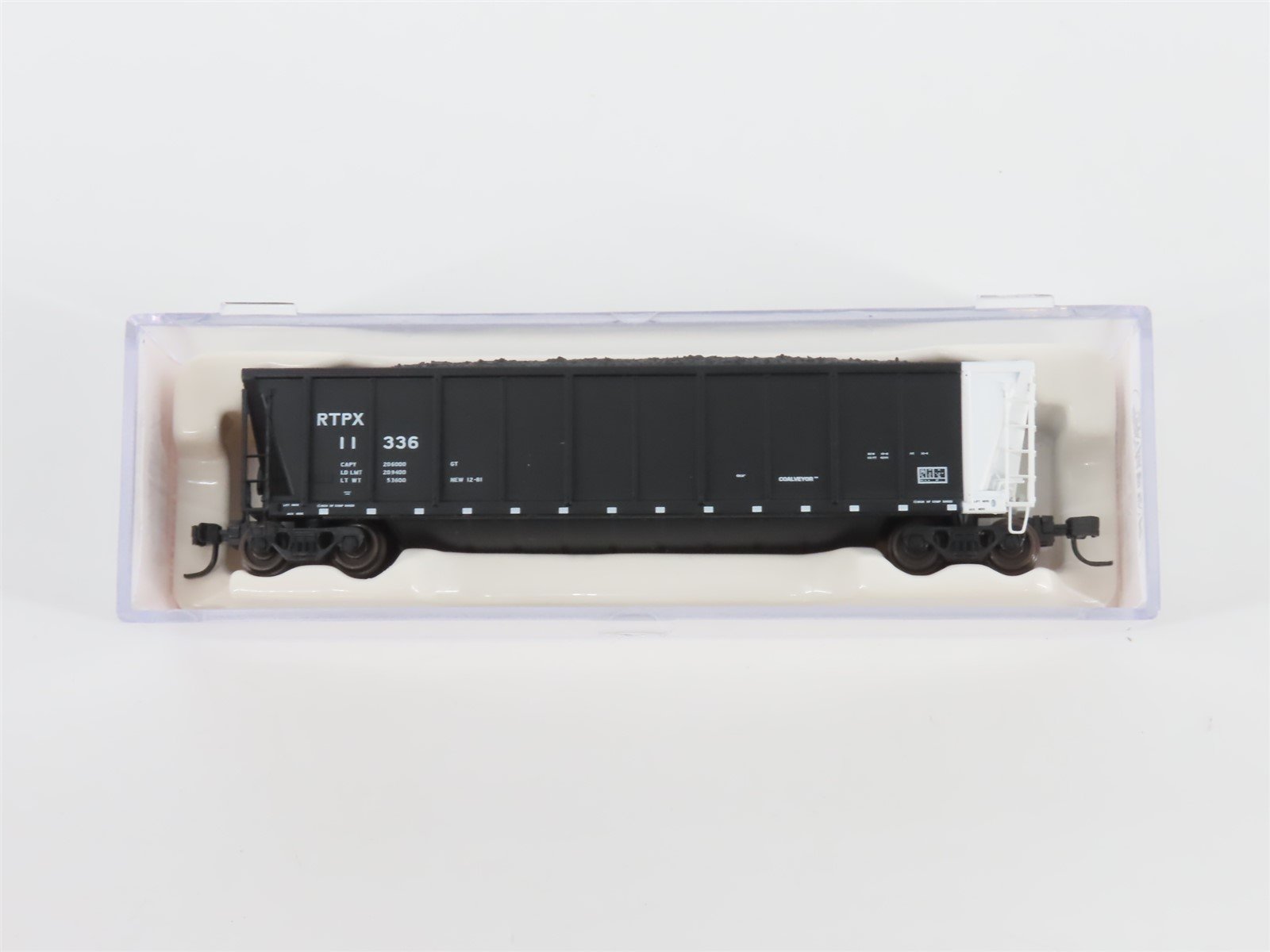 N Scale Atlas 43803-7 RTPX Wheelabrator Coal Services Coalveyor #11336 w/ Load