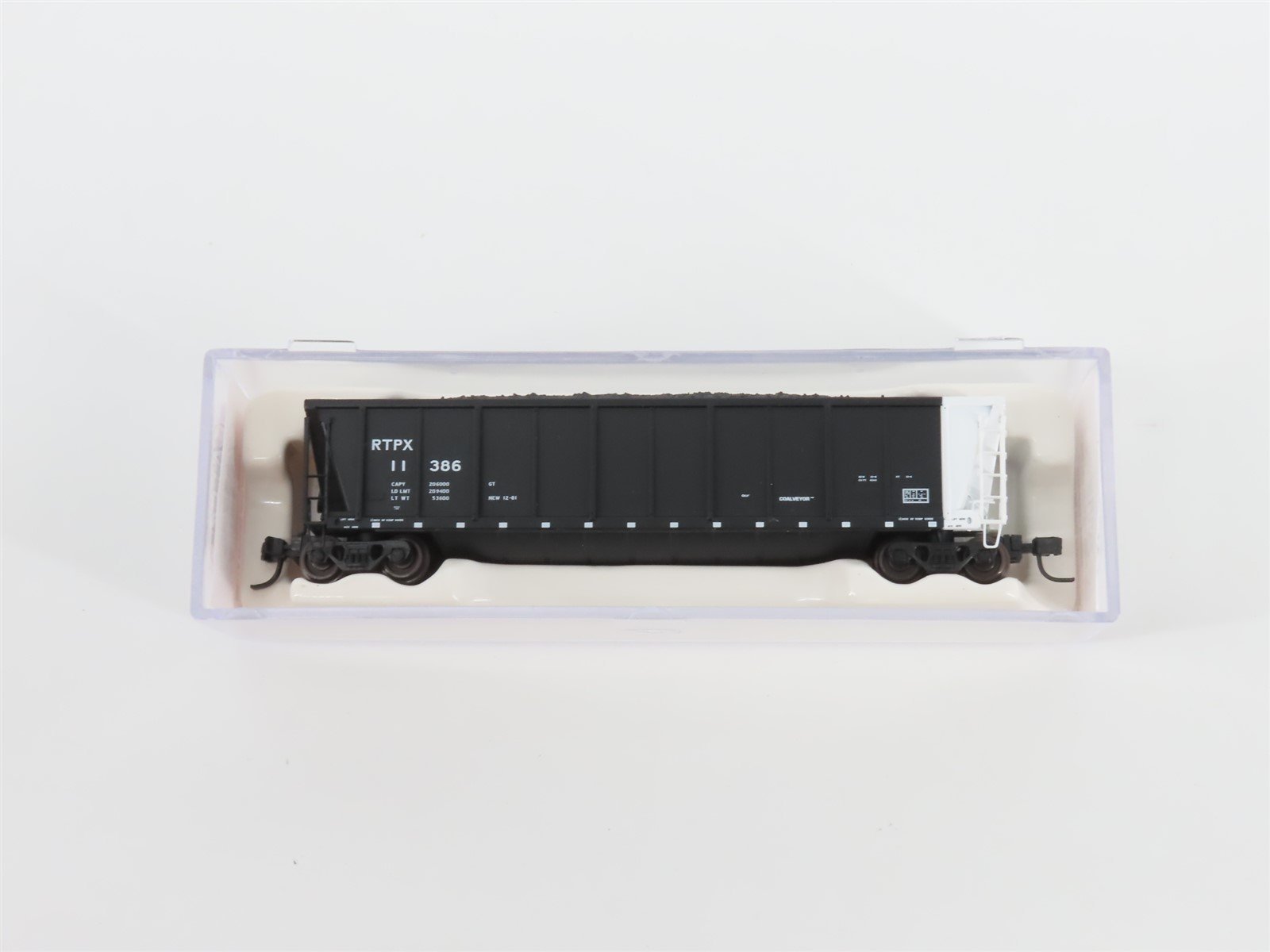 N Scale Atlas 43803-8 RTPX Wheelabrator Coal Services Coalveyor #11386 w/ Load