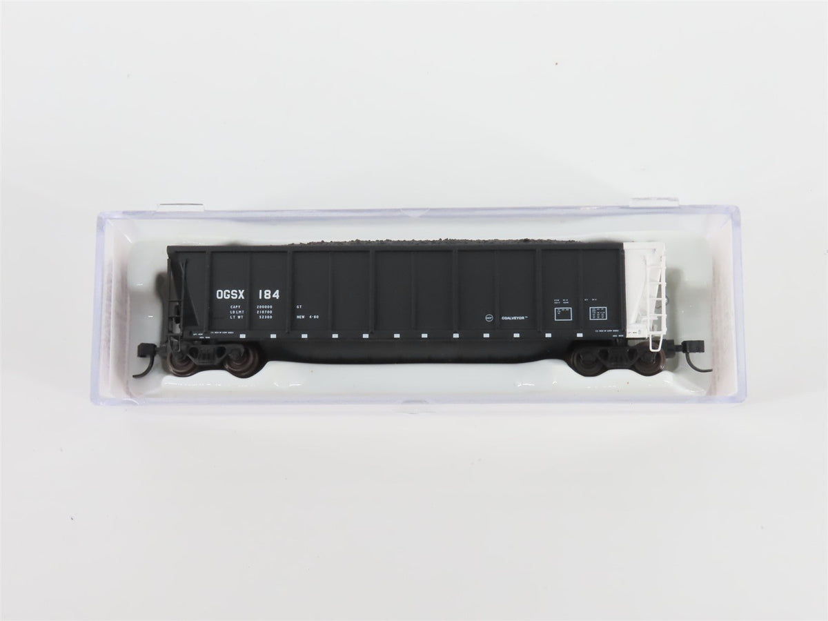 N Scale Atlas 43802-43 OGSX Iowa Southern Utilities Coalveyor #184 w/ Load