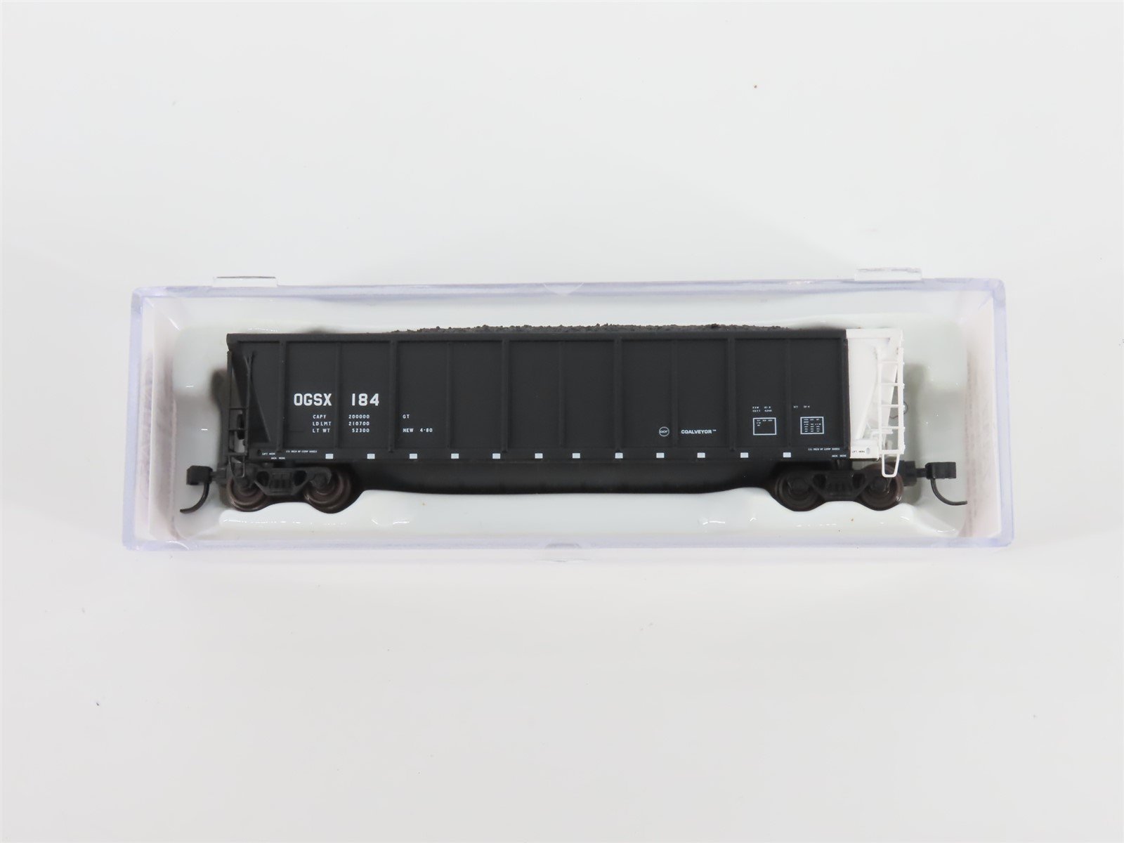 N Scale Atlas 43802-43 OGSX Iowa Southern Utilities Coalveyor #184 w/ Load