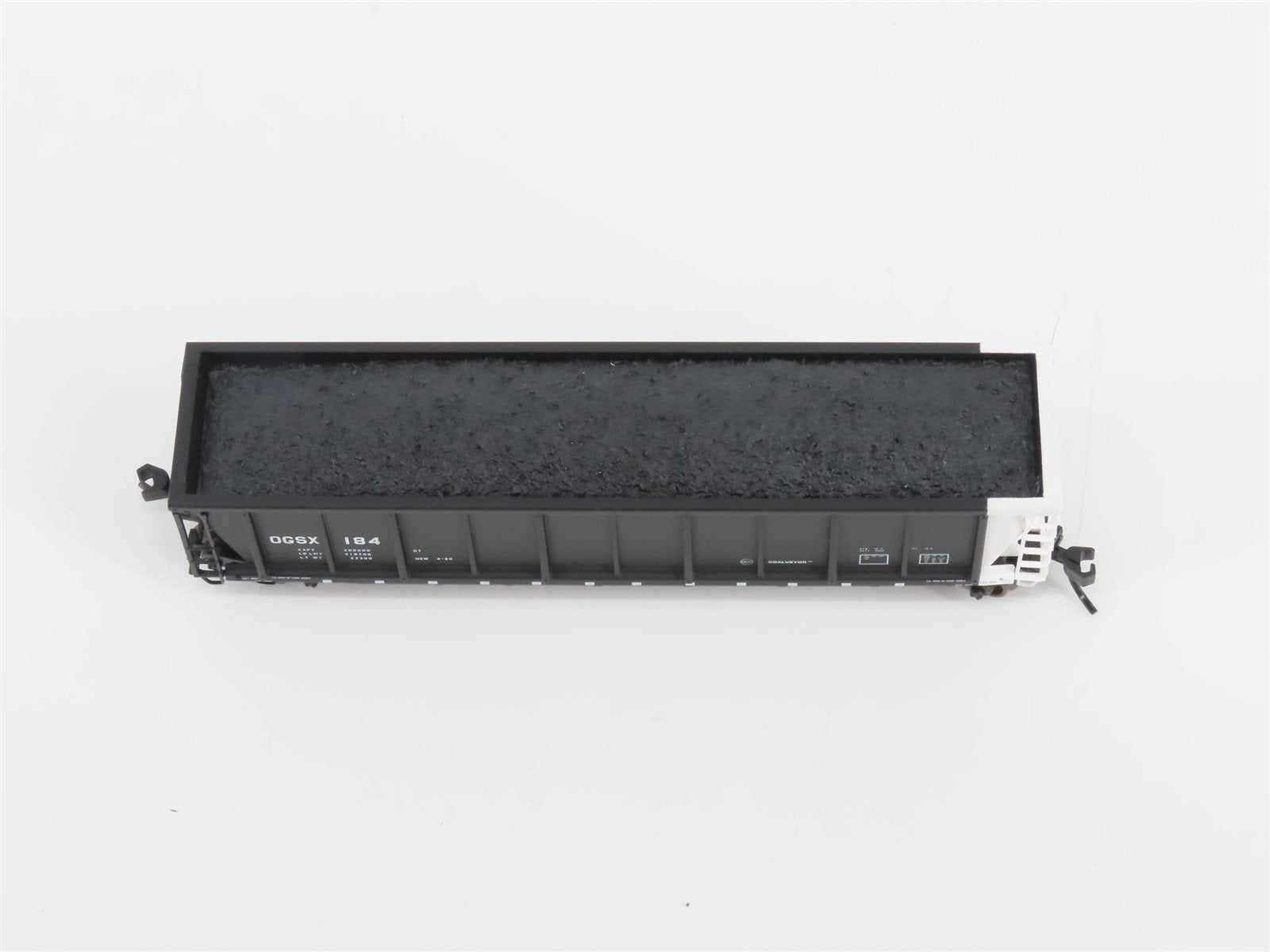 N Scale Atlas 43802-43 OGSX Iowa Southern Utilities Coalveyor #184 w/ Load