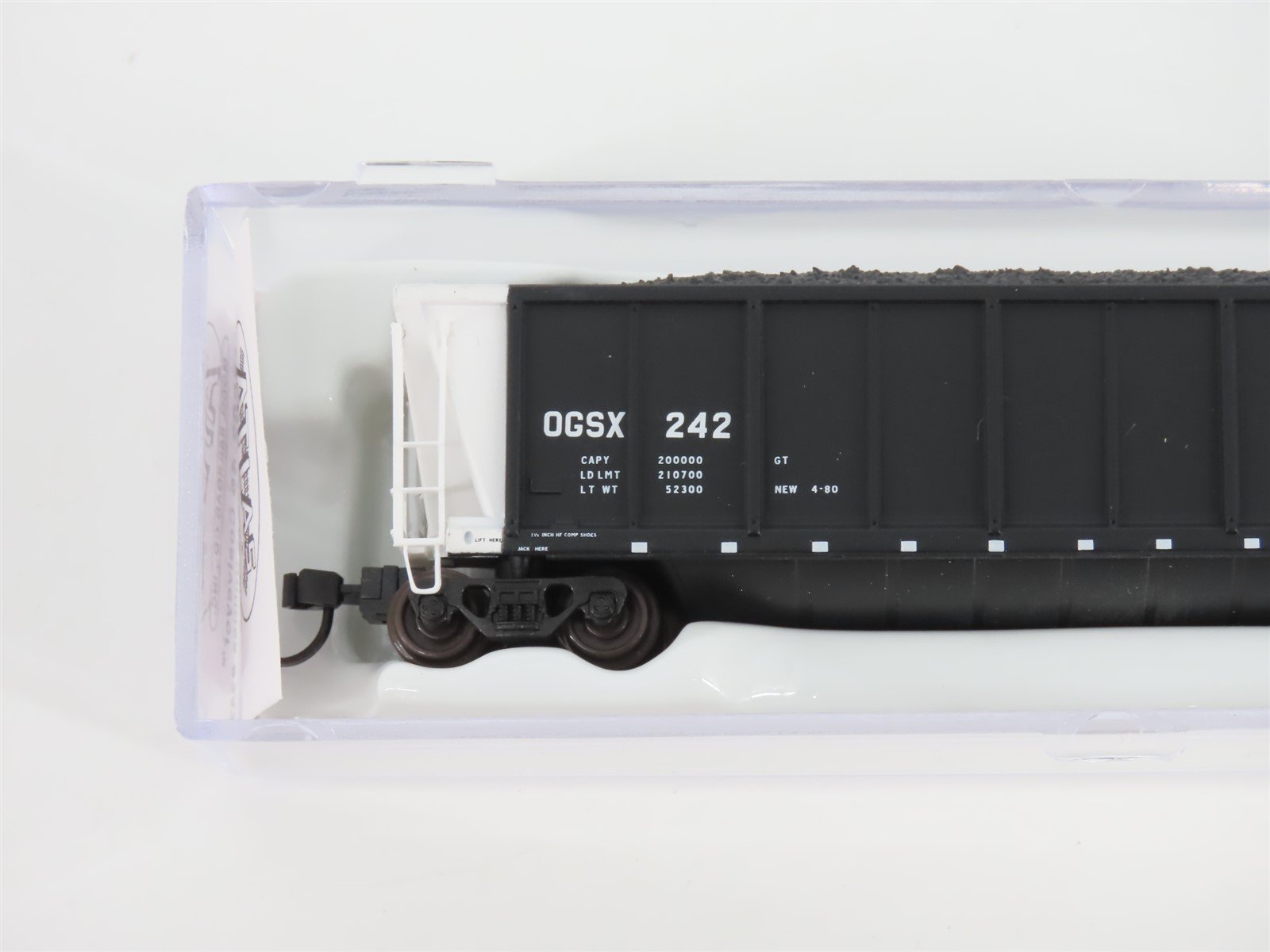 N Scale Atlas 43802-45 OGSX Iowa Southern Utilities Coalveyor #242 w/ Load