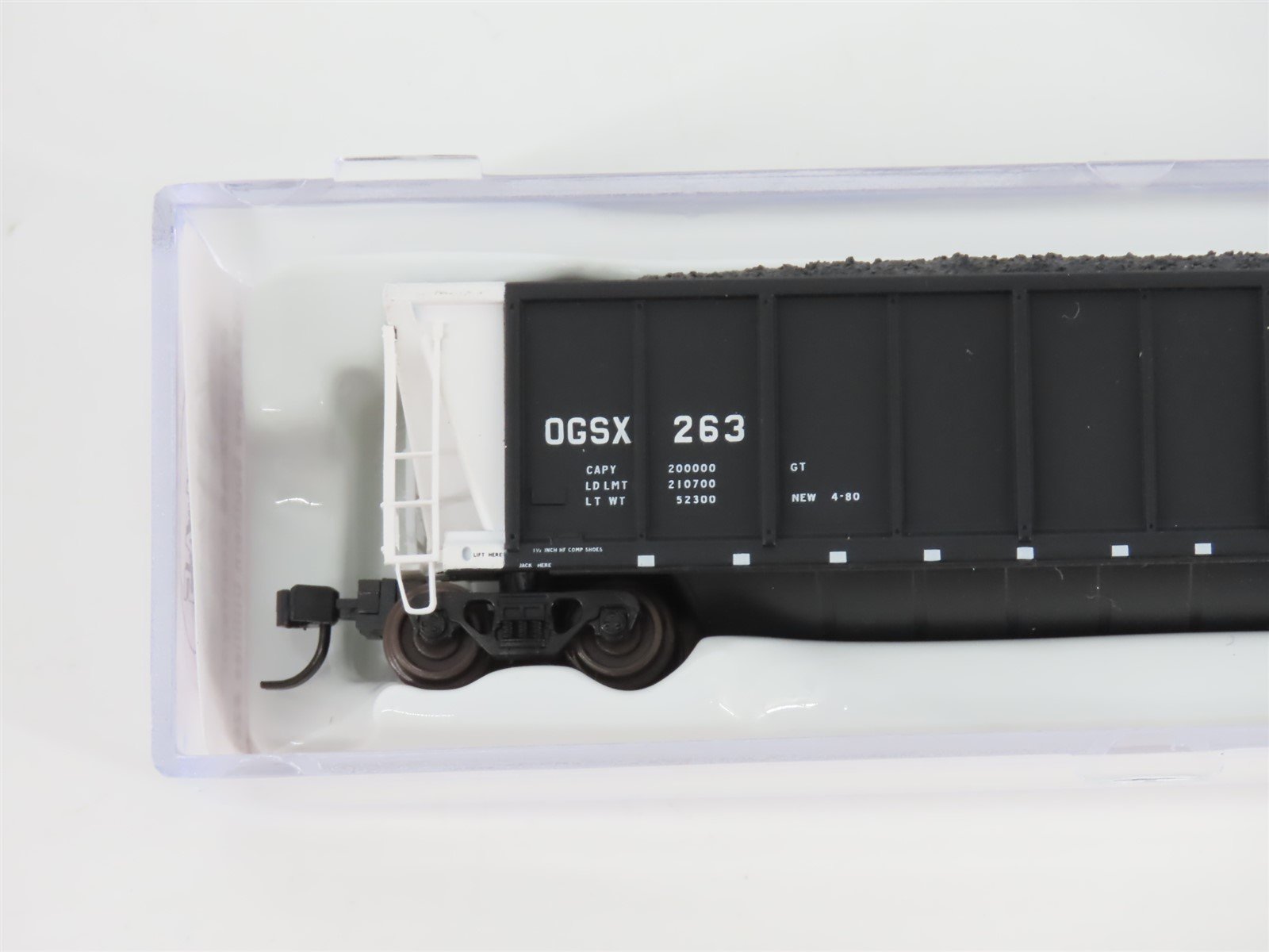 N Scale Atlas 43802-46 OGSX Iowa Southern Utilities Coalveyor #263 w/ Load