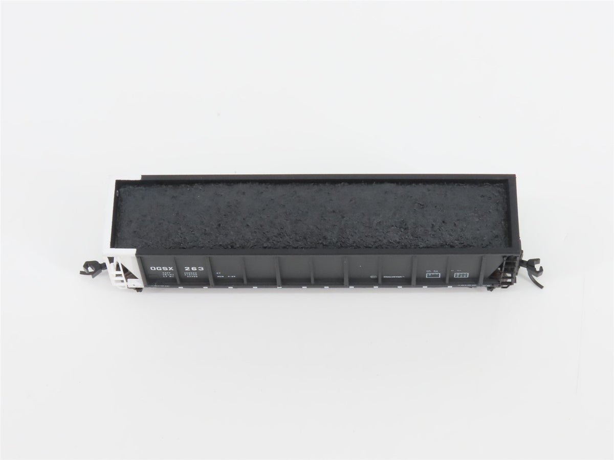 N Scale Atlas 43802-46 OGSX Iowa Southern Utilities Coalveyor #263 w/ Load