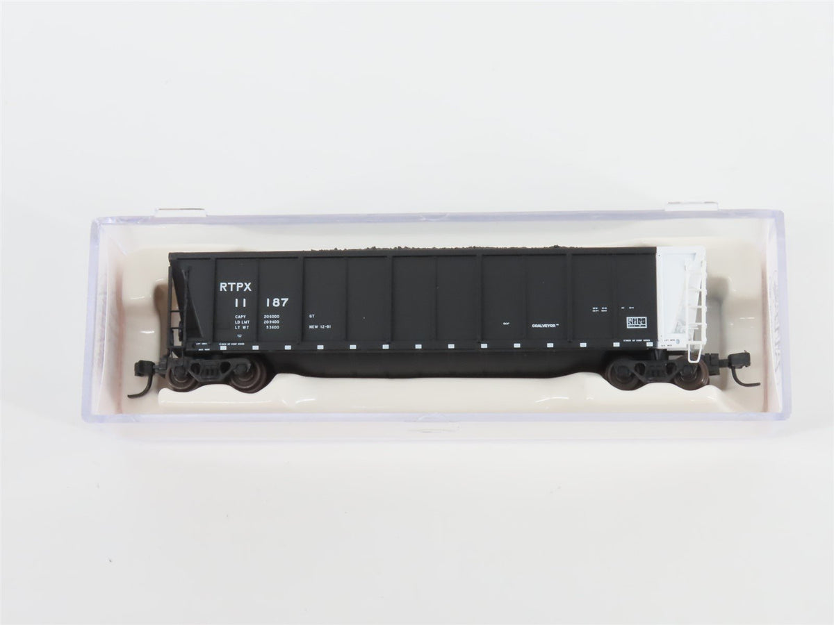 N Scale Atlas 43803-2 RTPX Wheelabrator Coal Services Coalveyor #11187 w/ Load