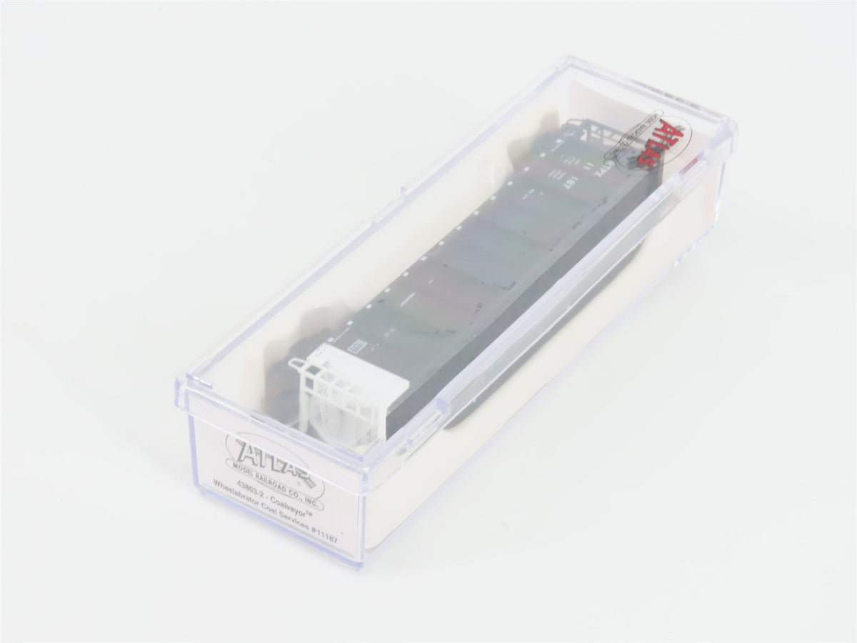 N Scale Atlas 43803-2 RTPX Wheelabrator Coal Services Coalveyor #11187 w/ Load