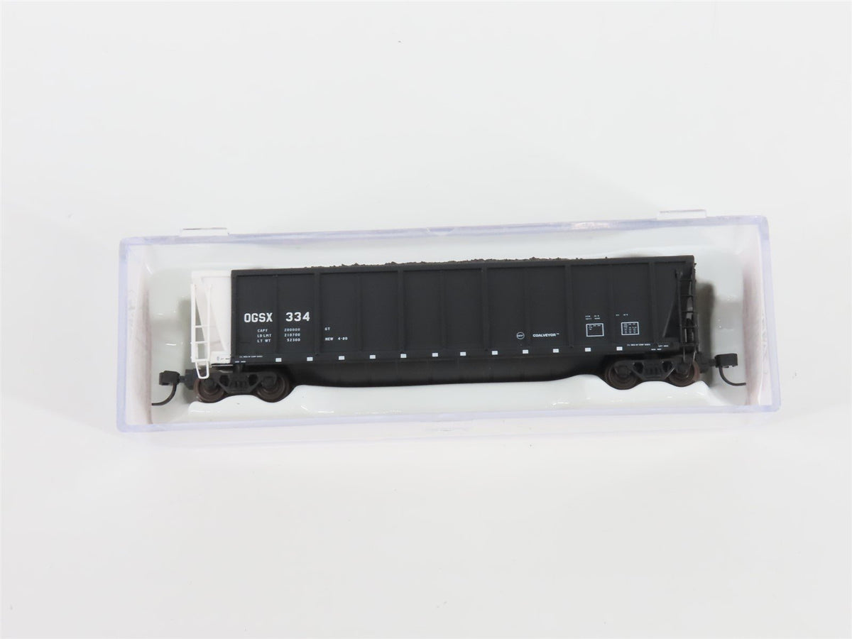 N Scale Atlas 43802-48 OGSX Iowa Southern Utilities Coalveyor #334 w/ Load