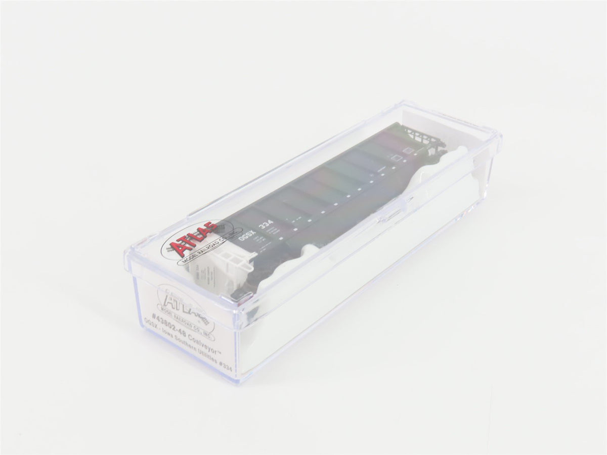 N Scale Atlas 43802-48 OGSX Iowa Southern Utilities Coalveyor #334 w/ Load