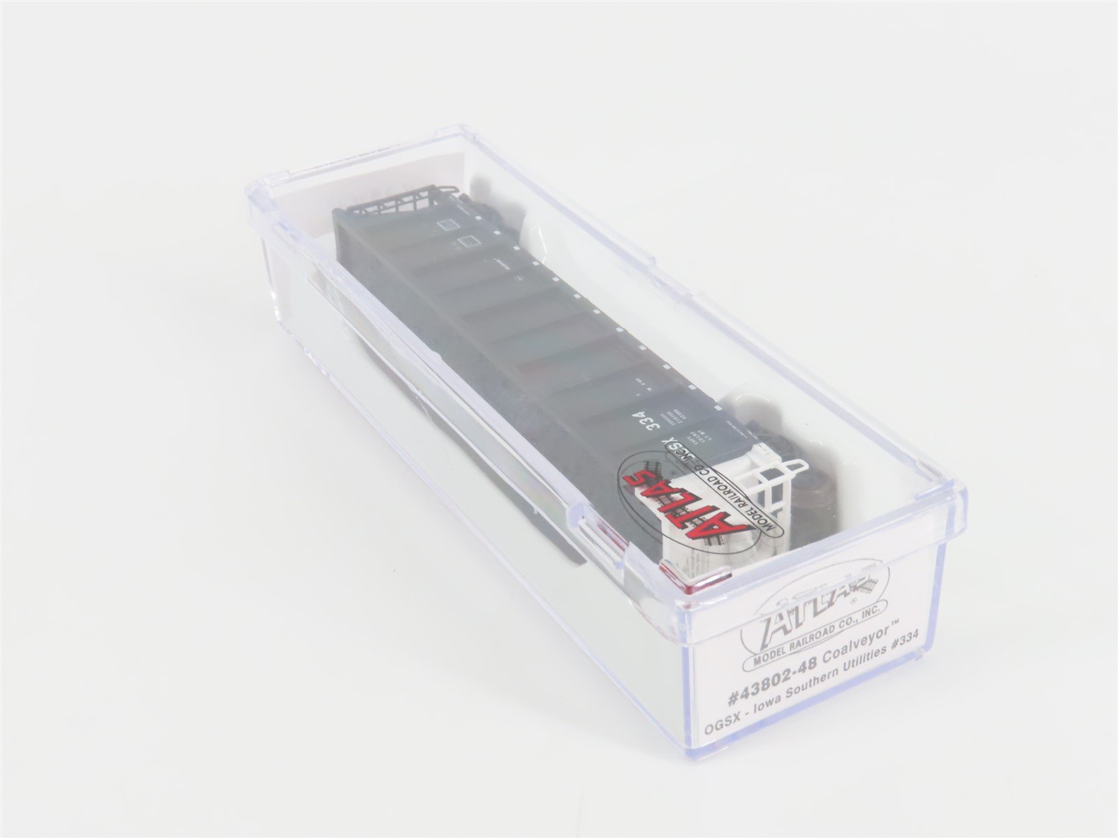 N Scale Atlas 43802-48 OGSX Iowa Southern Utilities Coalveyor #334 w/ Load