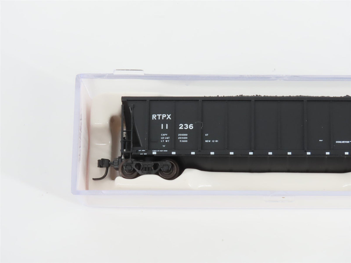 N Scale Atlas 43803-3 RTPX Wheelabrator Coal Services Coalveyor #11236 w/ Load