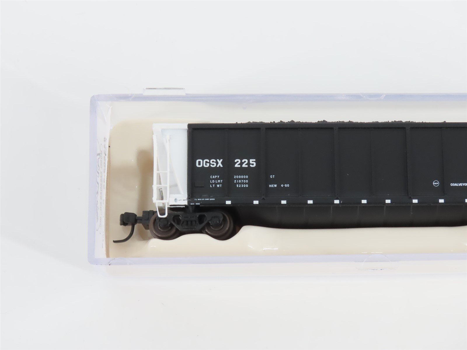 N Scale Atlas 43802-22 OGSX Iowa Southern Utilities Coalveyor #225 w/ Load