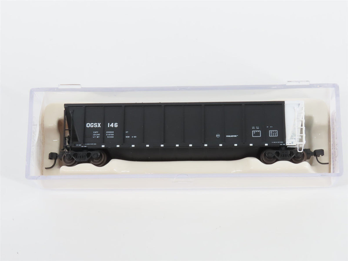 N Scale Atlas 43802-18 OGSX Iowa Southern Utilities Coalveyor #146 w/ Load