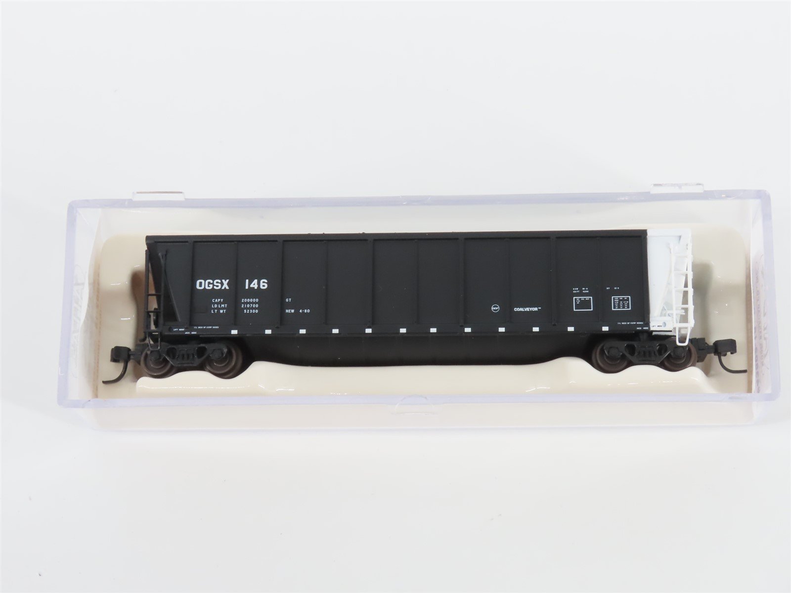 N Scale Atlas 43802-18 OGSX Iowa Southern Utilities Coalveyor #146 w/ Load