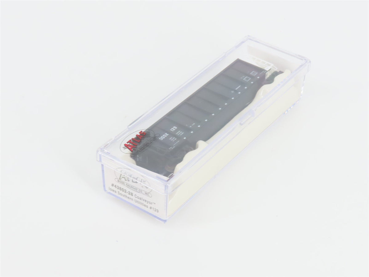 N Scale Atlas 43802-28 OGSX Iowa Southern Utilities Coalveyor #129 w/ Load