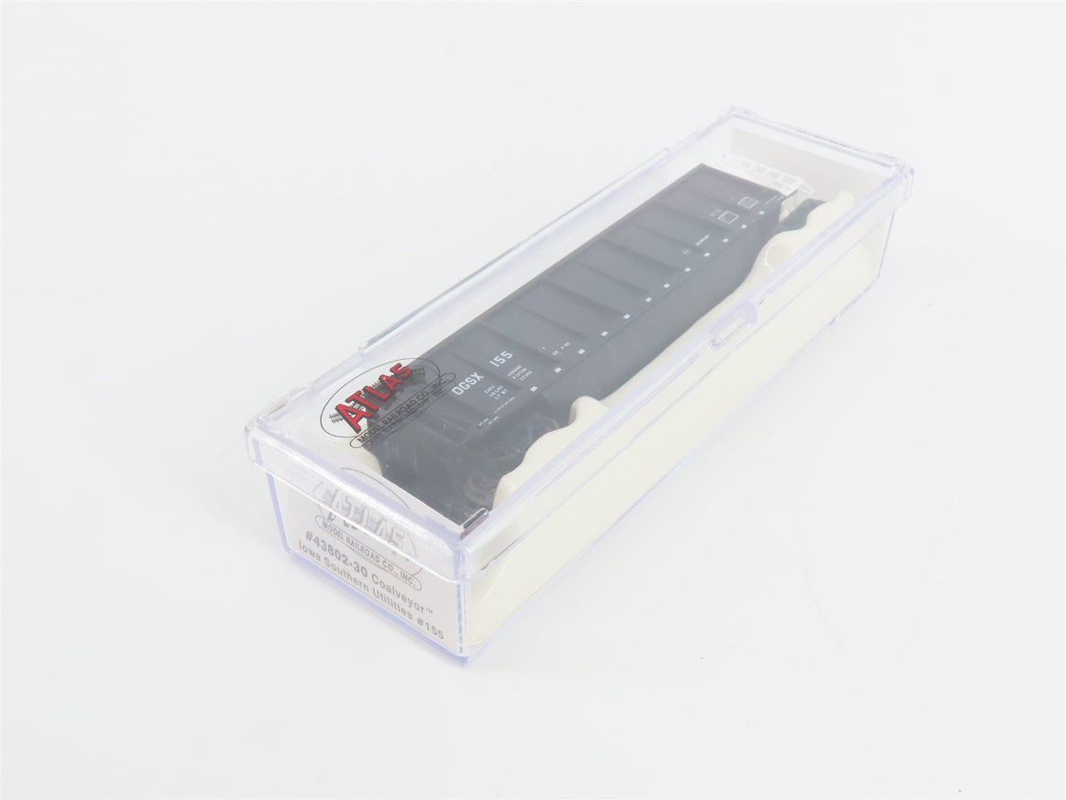 N Scale Atlas 43802-30 OGSX Iowa Southern Utilities Coalveyor #155 w/ Load