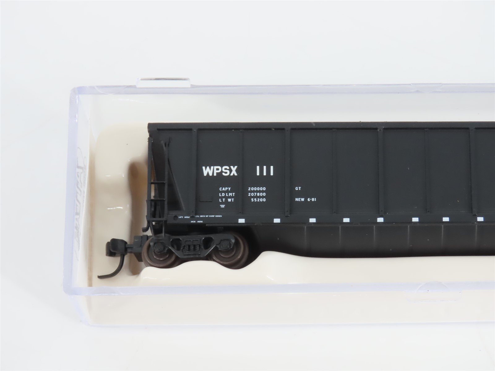 N Scale Atlas 43808-15 WPSX Wisconsin Public Service Coalveyor #111 w/ Load
