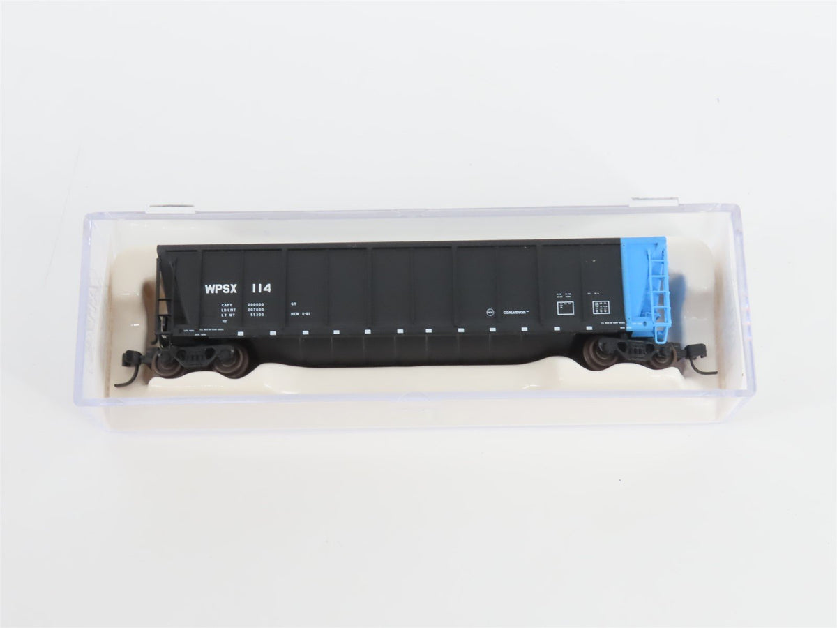 N Scale Atlas 43808-16 WPSX Wisconsin Public Service Coalveyor #114 w/ Load