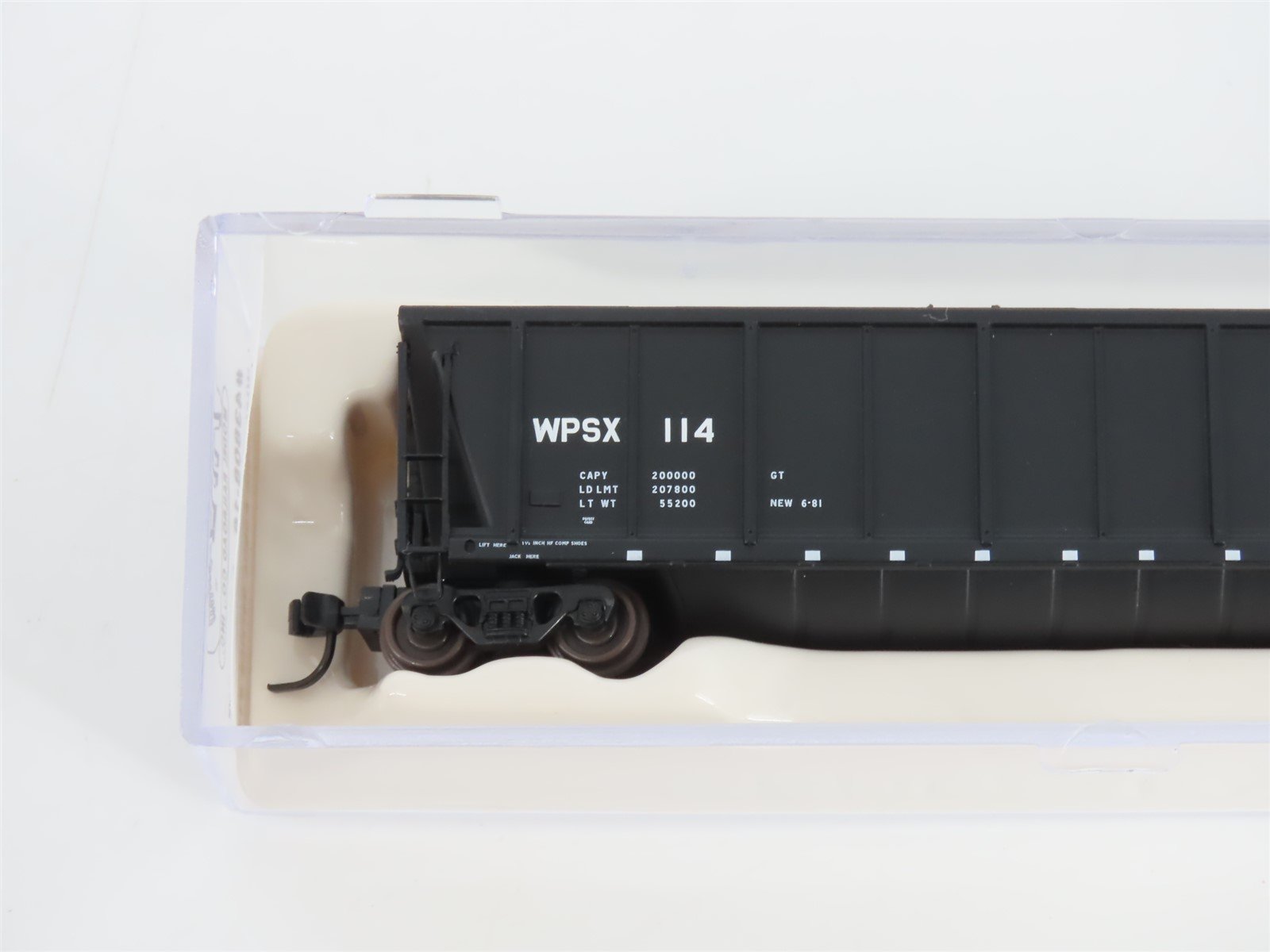 N Scale Atlas 43808-16 WPSX Wisconsin Public Service Coalveyor #114 w/ Load