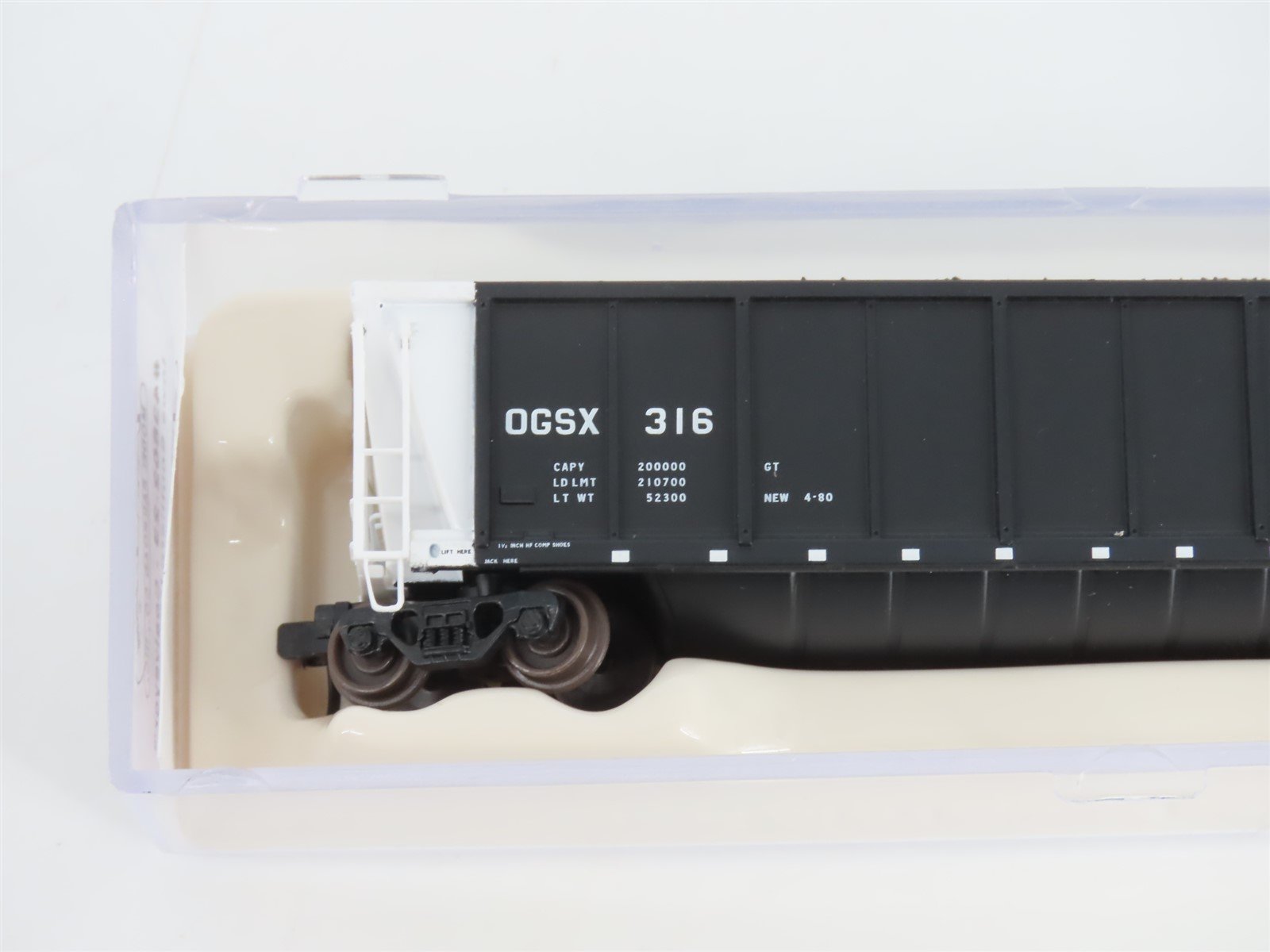 N Scale Atlas 43802-23 OGSX Iowa Southern Utilities Coalveyor #316 w/ Load