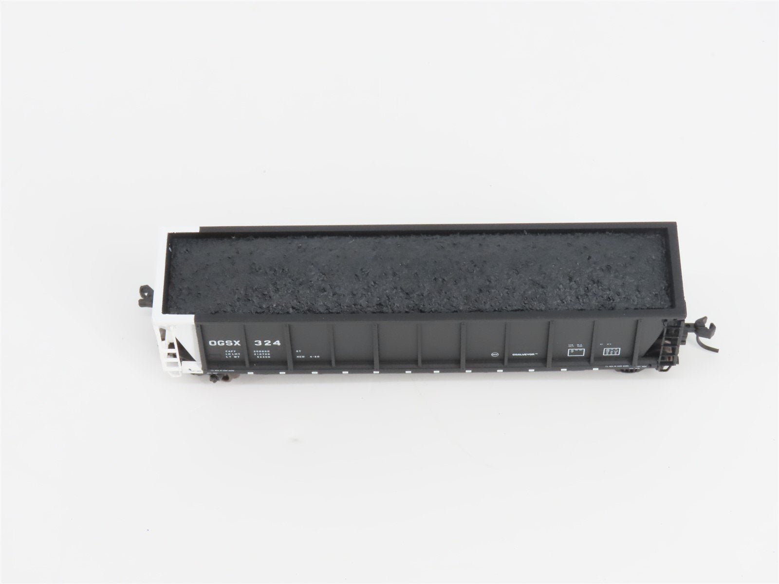 N Scale Atlas 43802-24 OGSX Iowa Southern Utilities Coalveyor #324 w/ Load