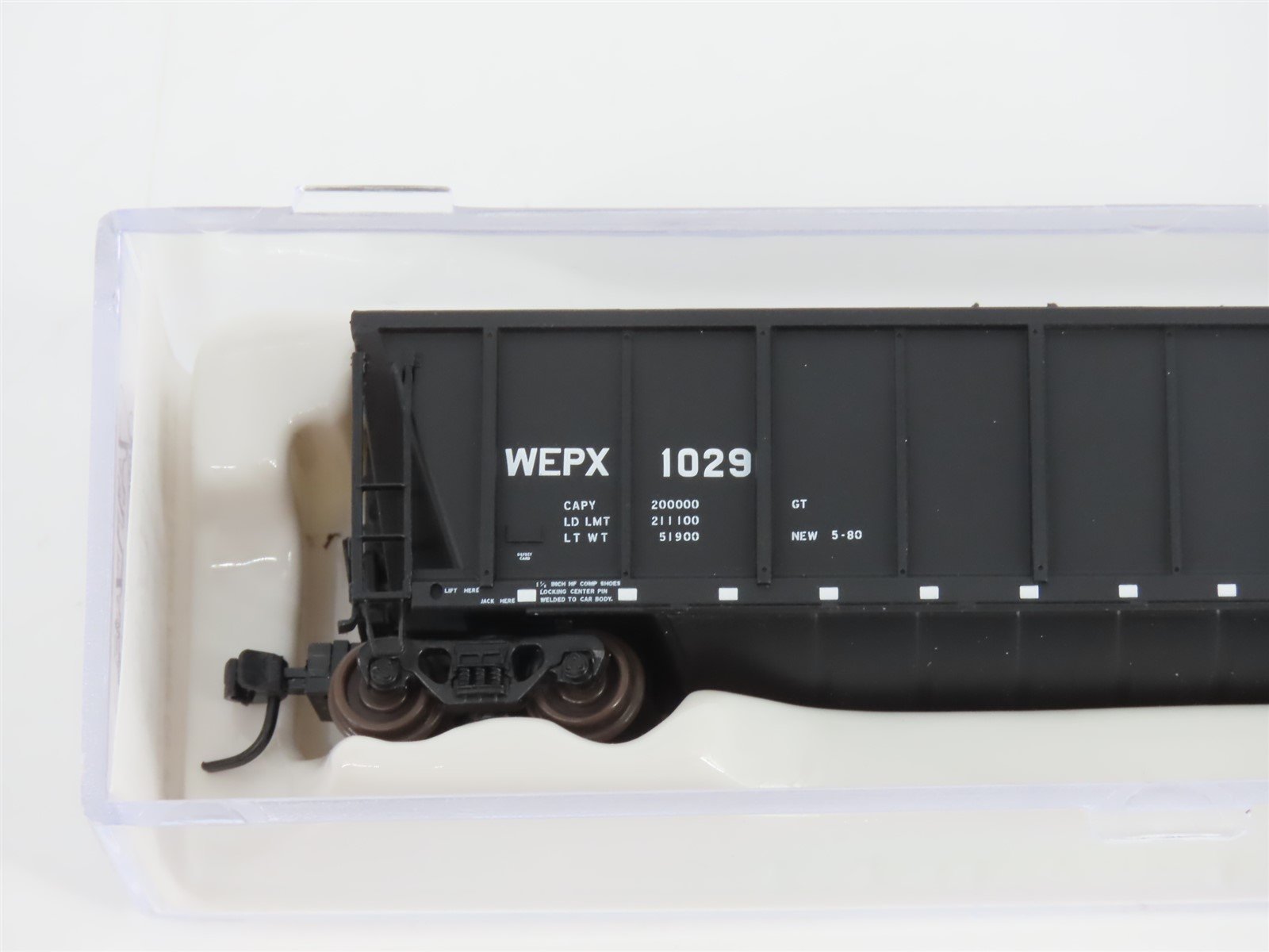 N Scale Atlas 43807-36 WEPX Wisconsin Electric Power Co. Coalveyor #1029 w/ Load