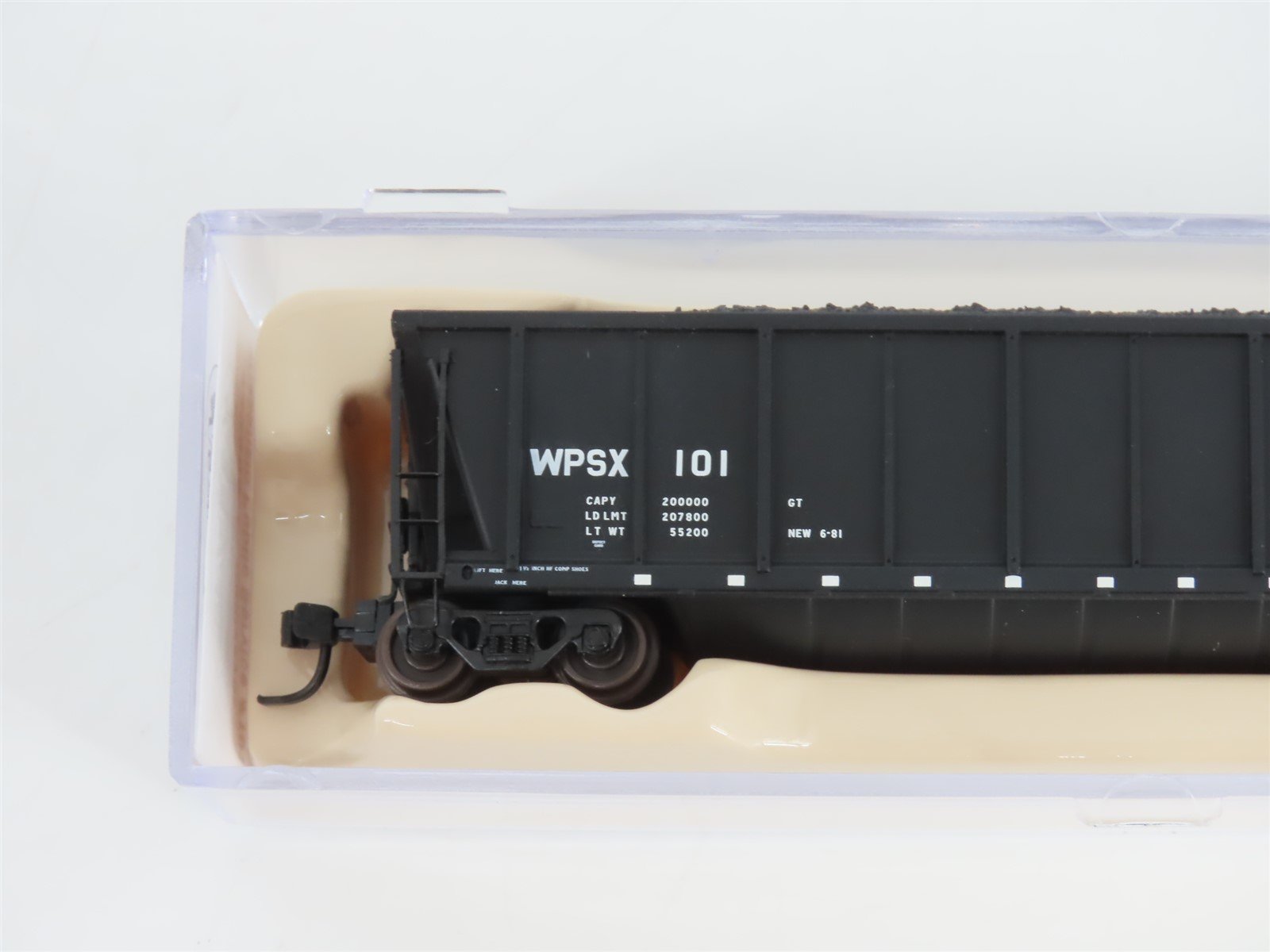 N Scale Atlas 43808-1 WPSX Wisconsin Public Service Coalveyor #101 w/ Load