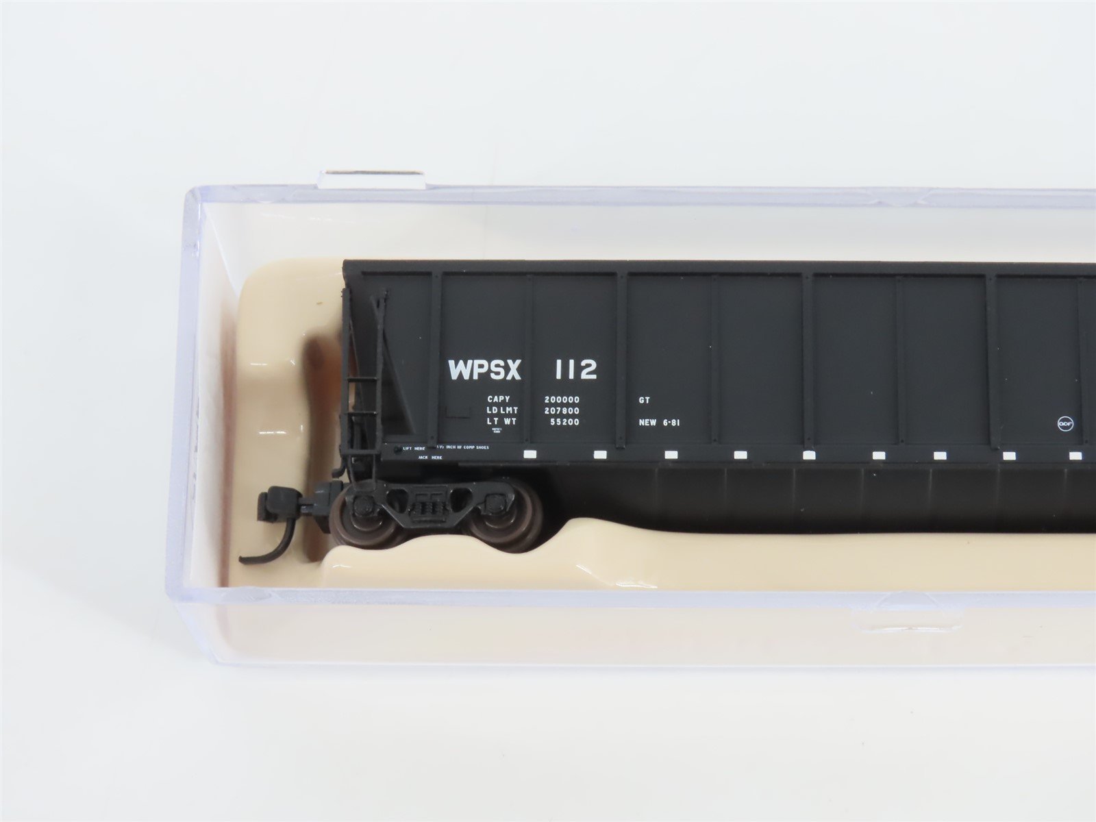 N Scale Atlas 43808-4 WPSX Wisconsin Public Service Coalveyor #112 w/ Load