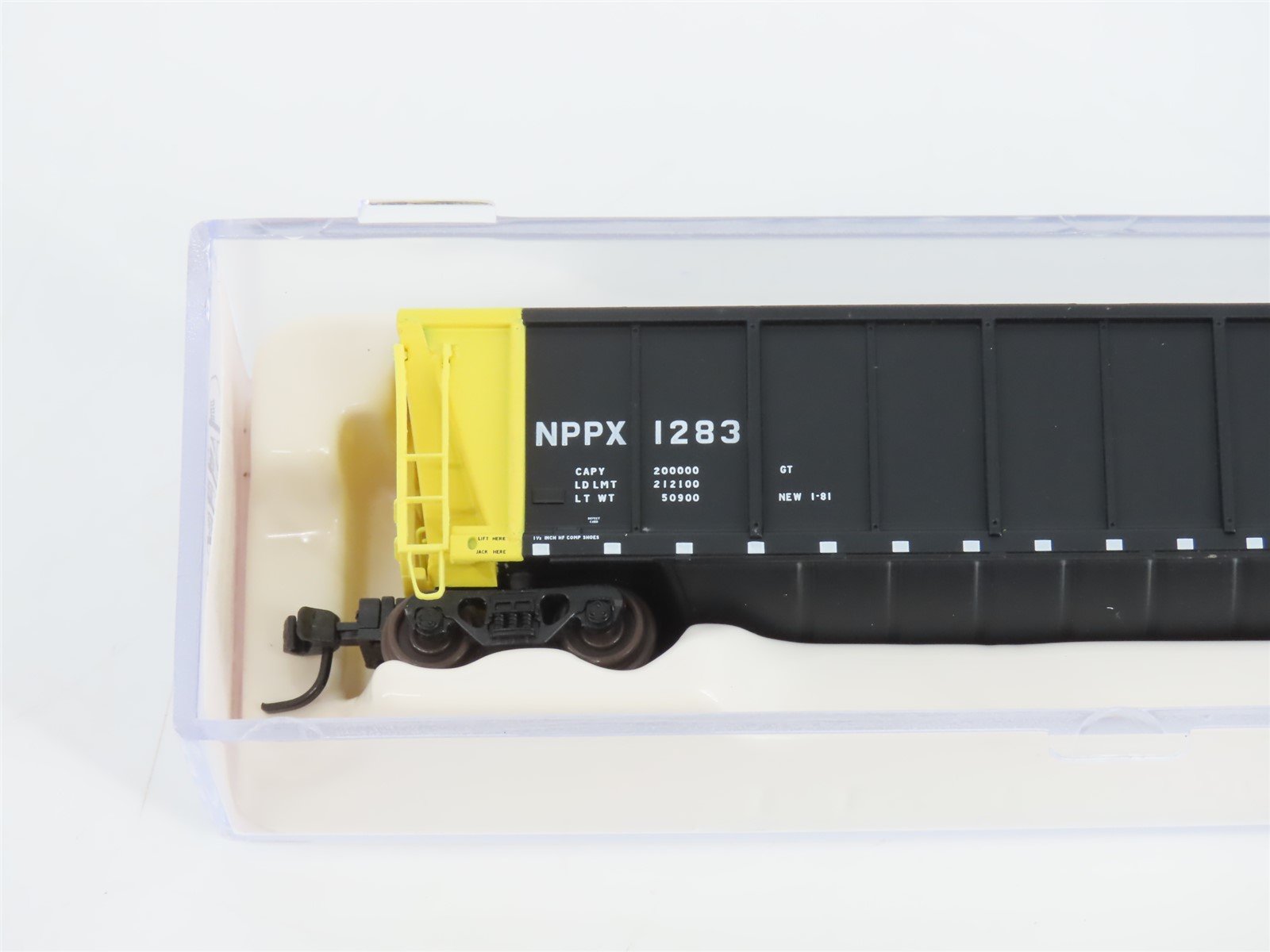 N Scale Atlas 43801-5 NPPX Nebraska Public Power Coalveyor #1283 w/ Load