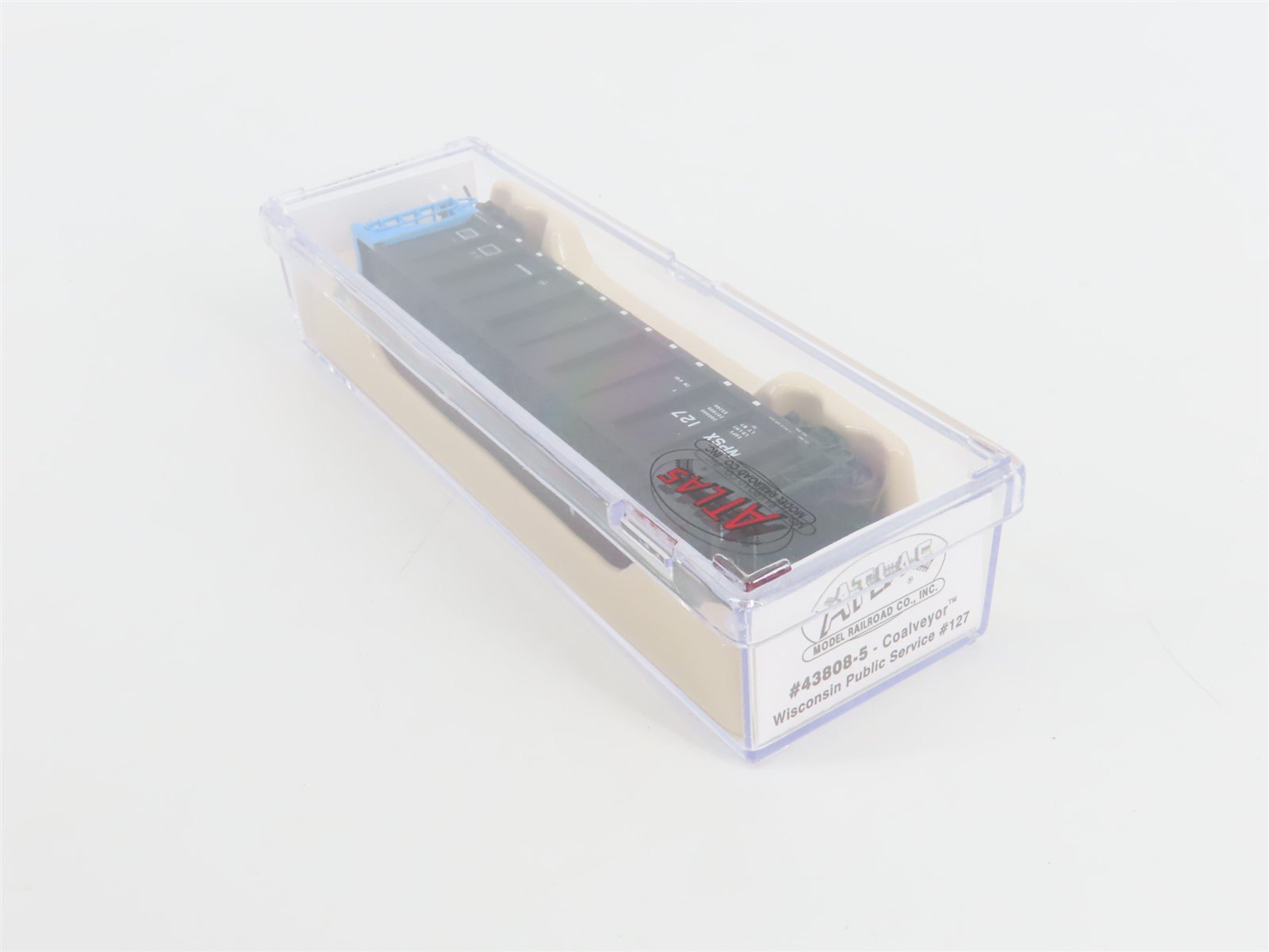 N Scale Atlas 43808-5 WPSX Wisconsin Public Service Coalveyor #127 w/ Load