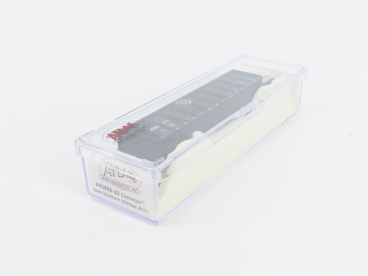 N Scale Atlas 43802-32 OGSX Iowa Southern Utilities Coalveyor #171 w/ Load