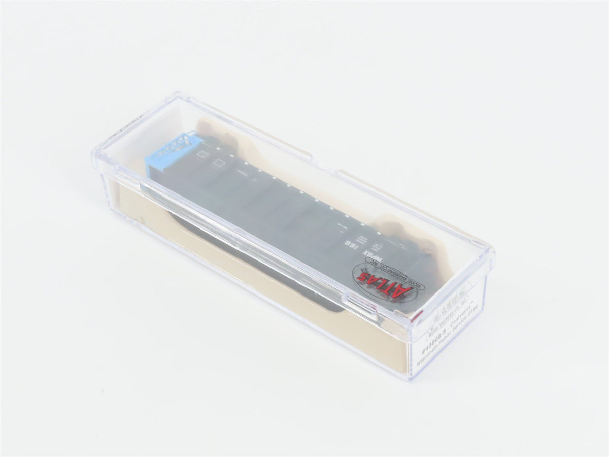 N Scale Atlas 43808-9 WPSX Wisconsin Public Service Coalveyor #166 w/ Load