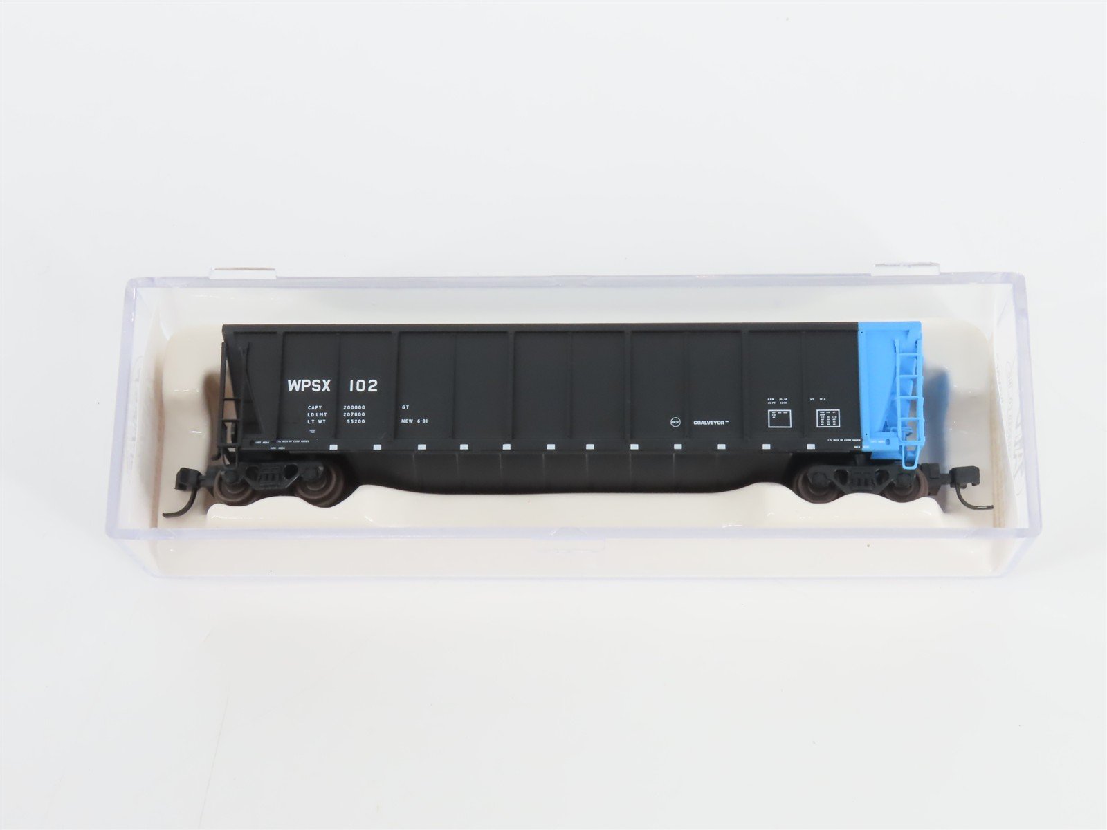 N Scale Atlas 43808-13 WPSX Wisconsin Public Service Coalveyor #102 w/ Load