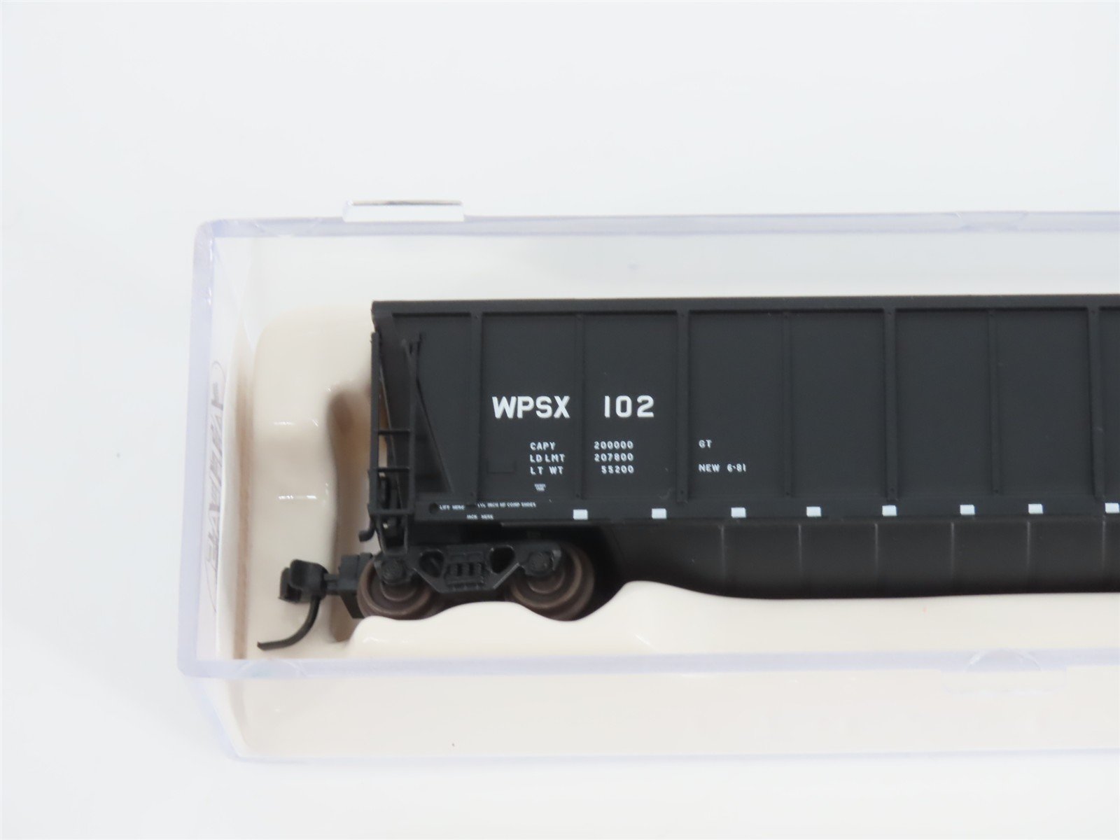 N Scale Atlas 43808-13 WPSX Wisconsin Public Service Coalveyor #102 w/ Load