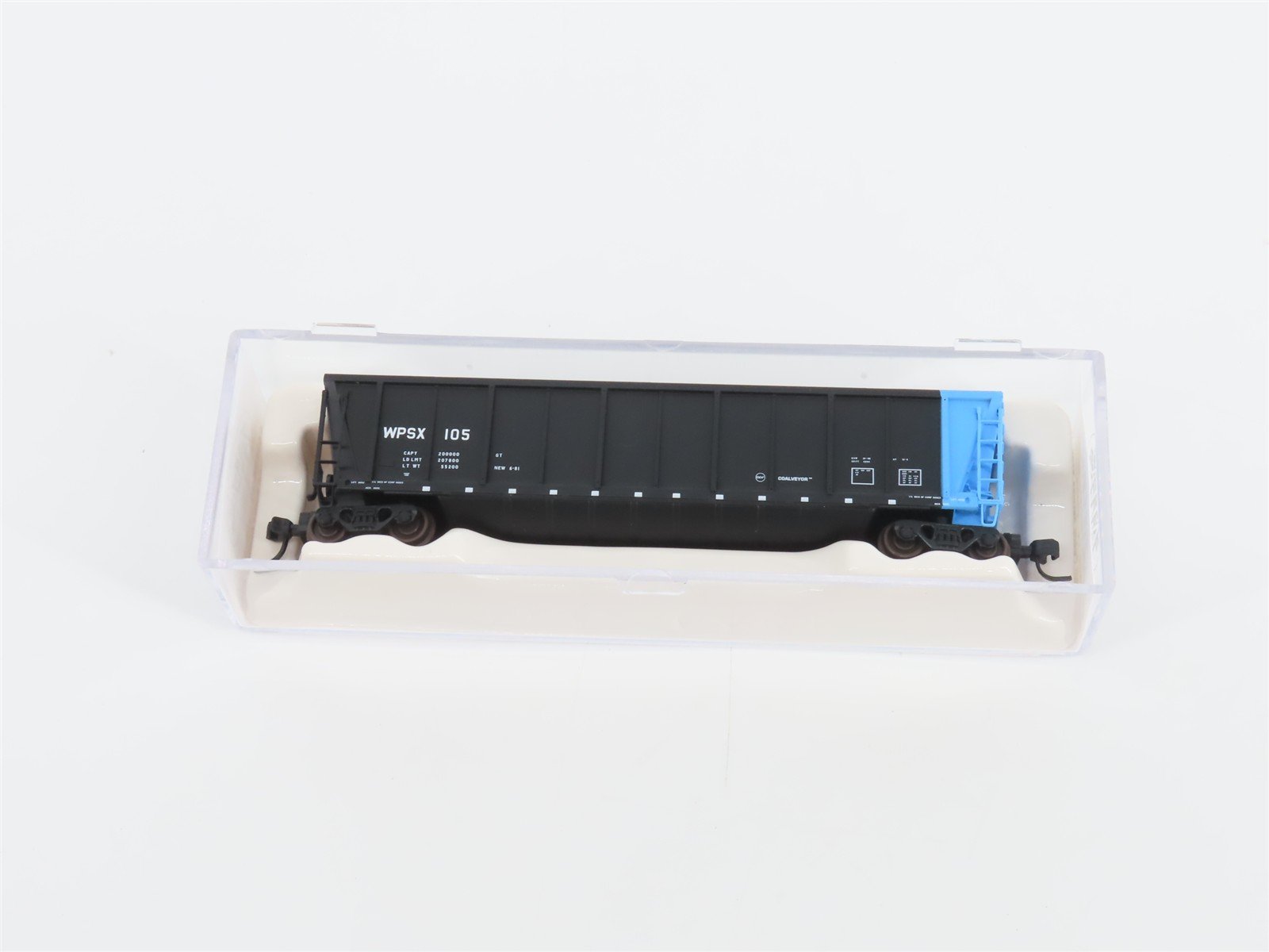 N Scale Atlas 43808-14 WPSX Wisconsin Public Service Coalveyor #105 w/ Load