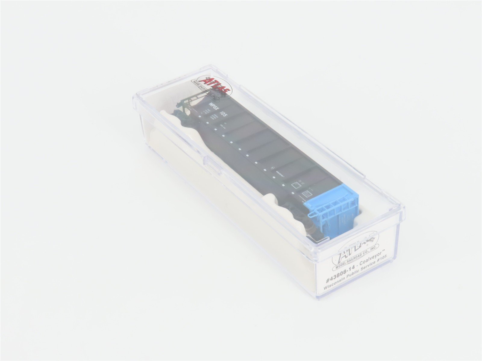 N Scale Atlas 43808-14 WPSX Wisconsin Public Service Coalveyor #105 w/ Load