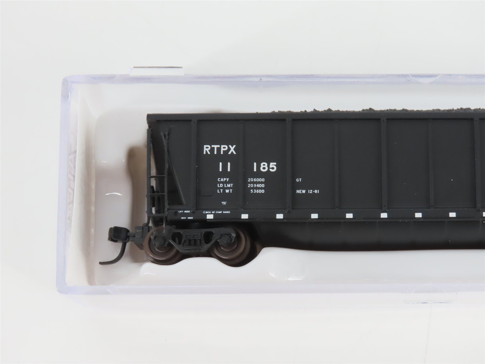 N Scale Atlas 43803-13 RTPX Wheelabrator Coal Services Coalveyor #11185 w/ Load