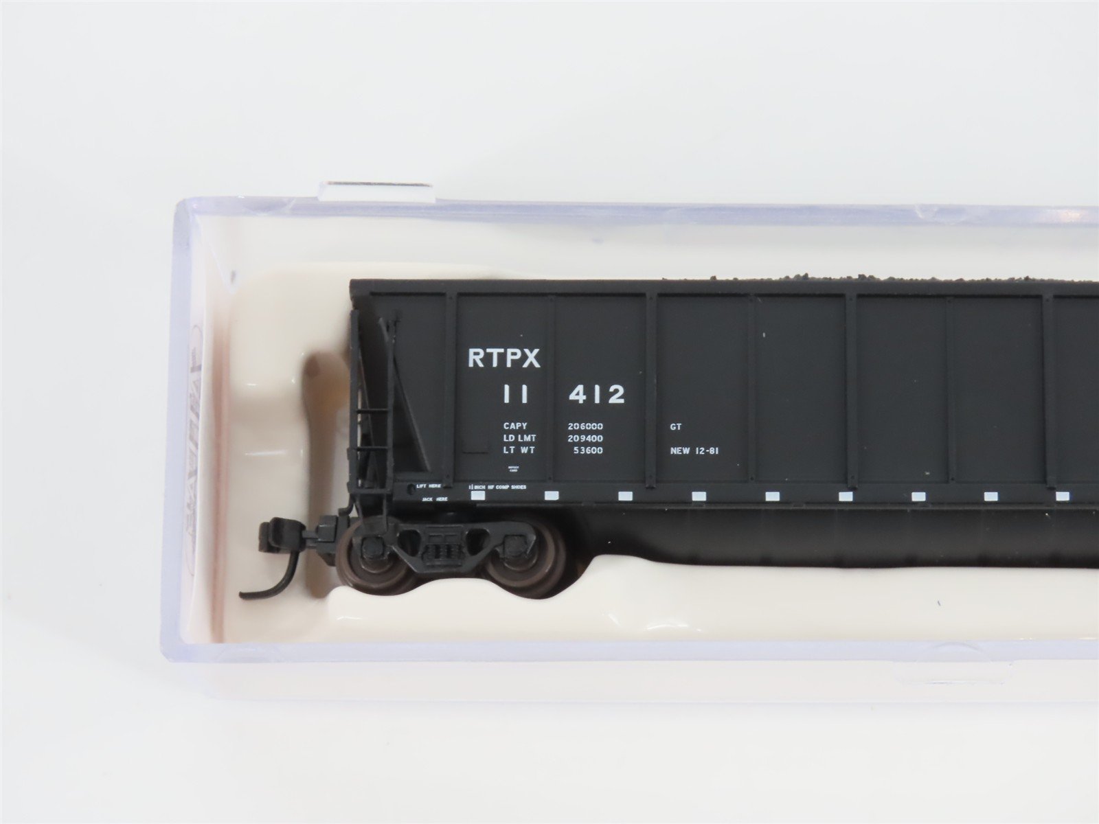 N Scale Atlas 43803-10 RTPX Wheelabrator Coal Services Coalveyor #11412 w/ Load