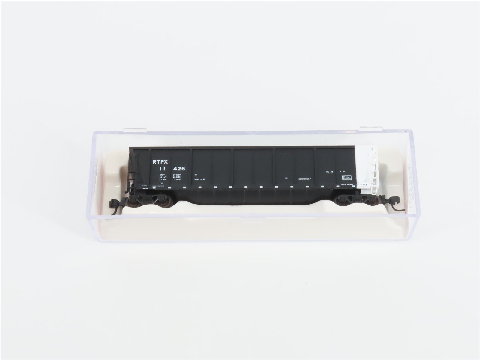 N Scale Atlas 43803-11 RTPX Wheelabrator Coal Services Coalveyor #11426 w/ Load