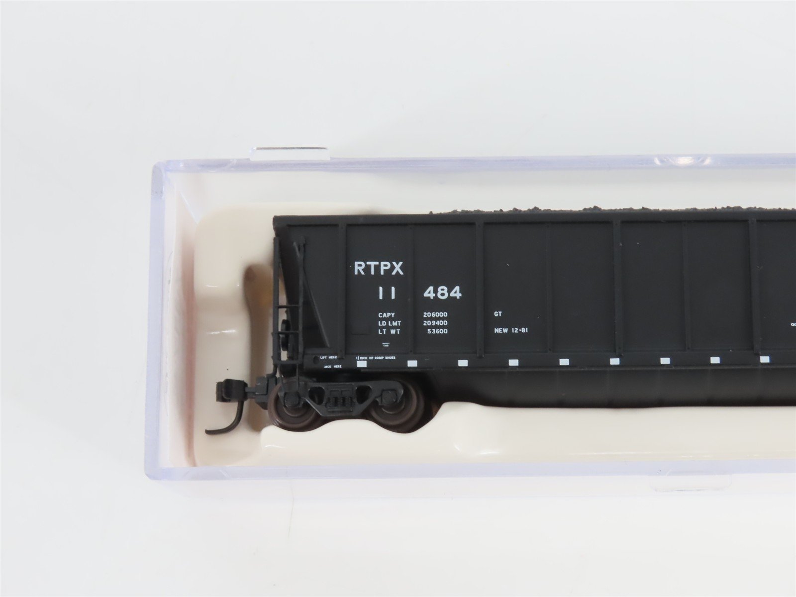 N Scale Atlas 43803-12 RTPX Wheelabrator Coal Services Coalveyor #11484 w/ Load
