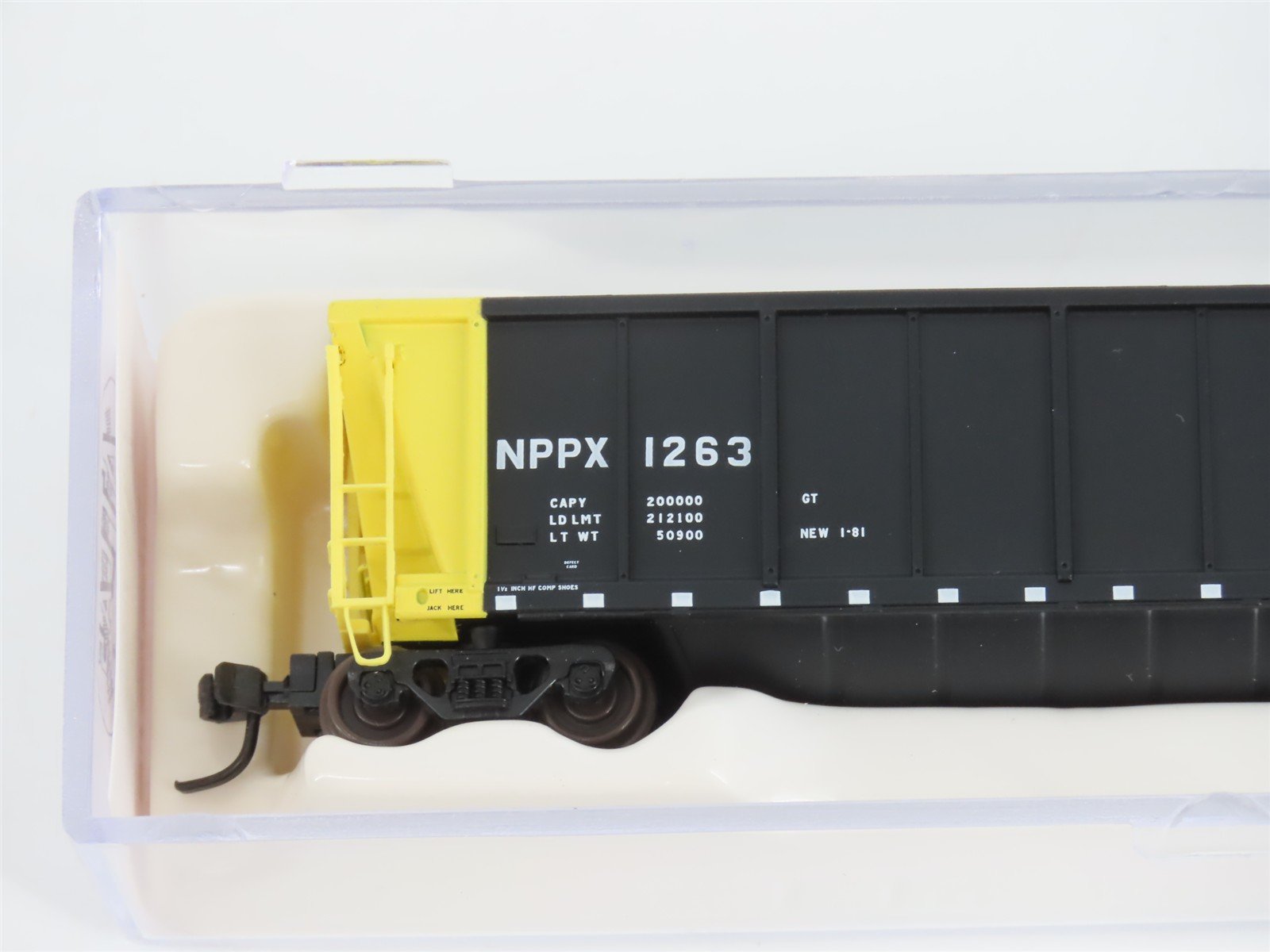 N Scale Atlas 43801-4 NPPX Nebraska Public Power Coalveyor #1263 w/ Load