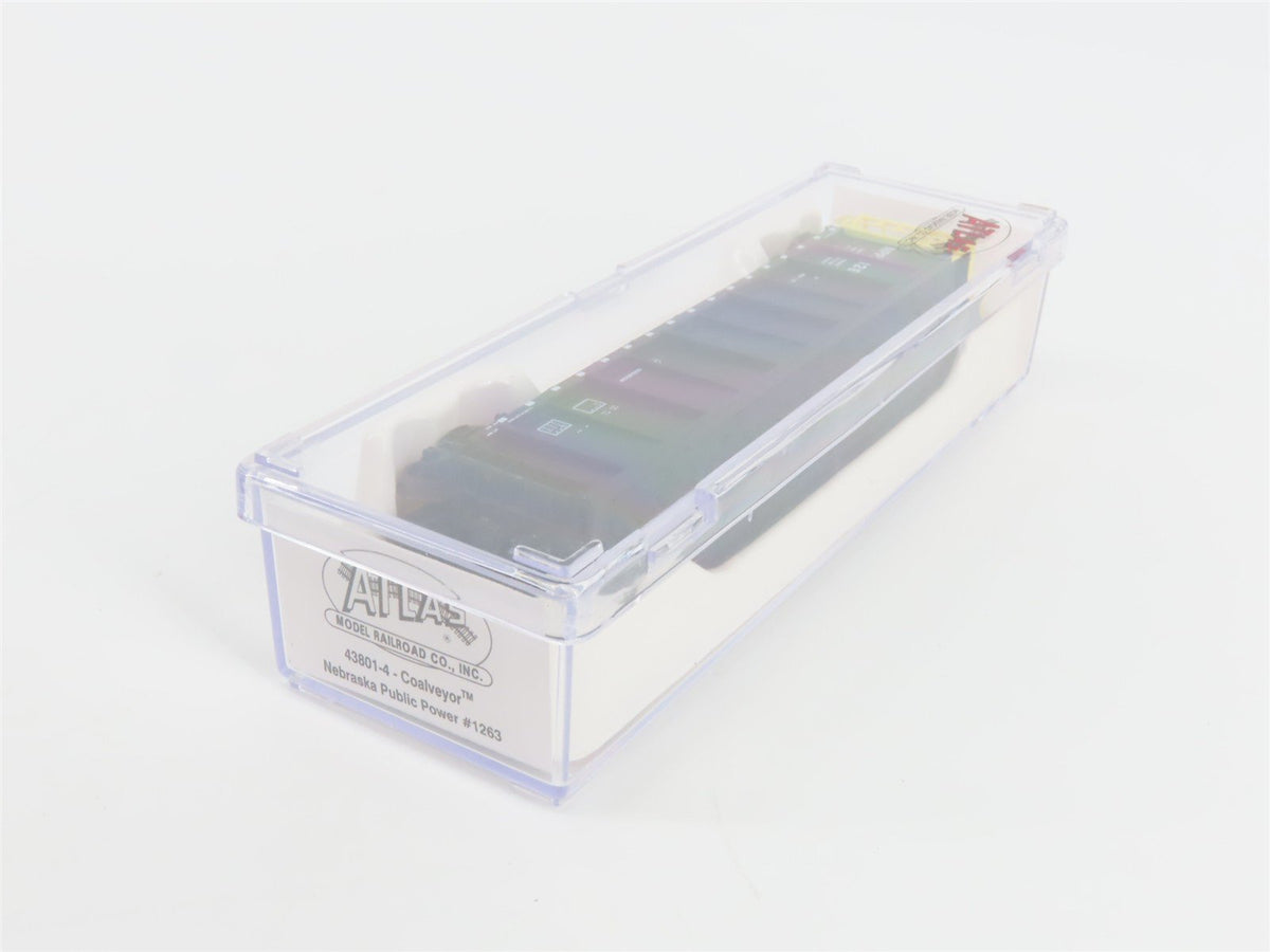 N Scale Atlas 43801-4 NPPX Nebraska Public Power Coalveyor #1263 w/ Load