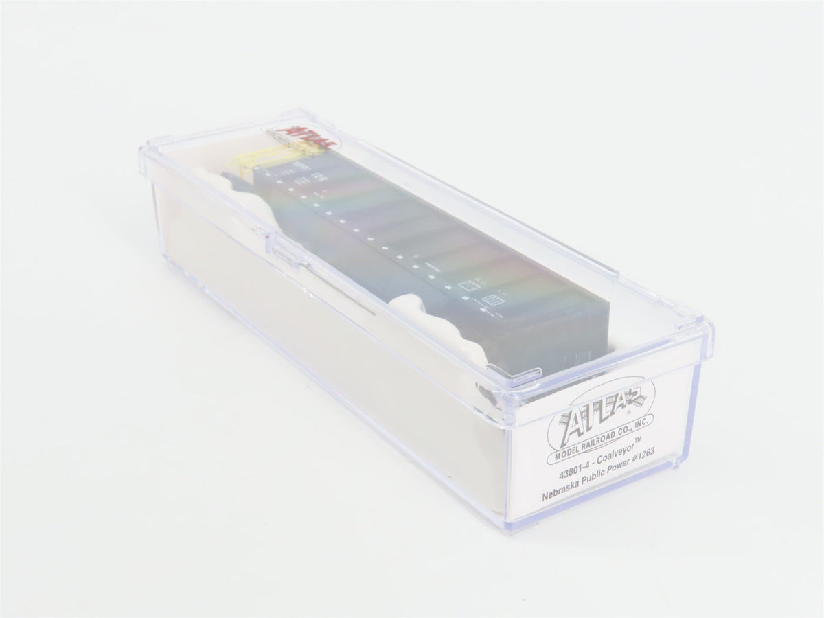 N Scale Atlas 43801-4 NPPX Nebraska Public Power Coalveyor #1263 w/ Load