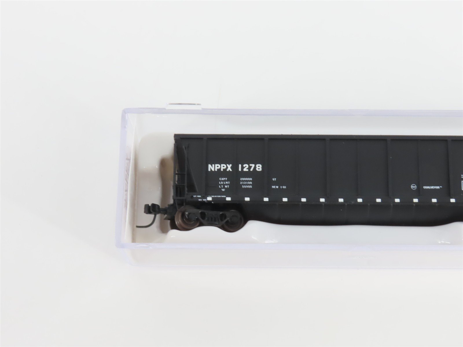 N Scale Atlas 43801-28 NPPX Nebraska Public Power Coalveyor #1278 w/ Load