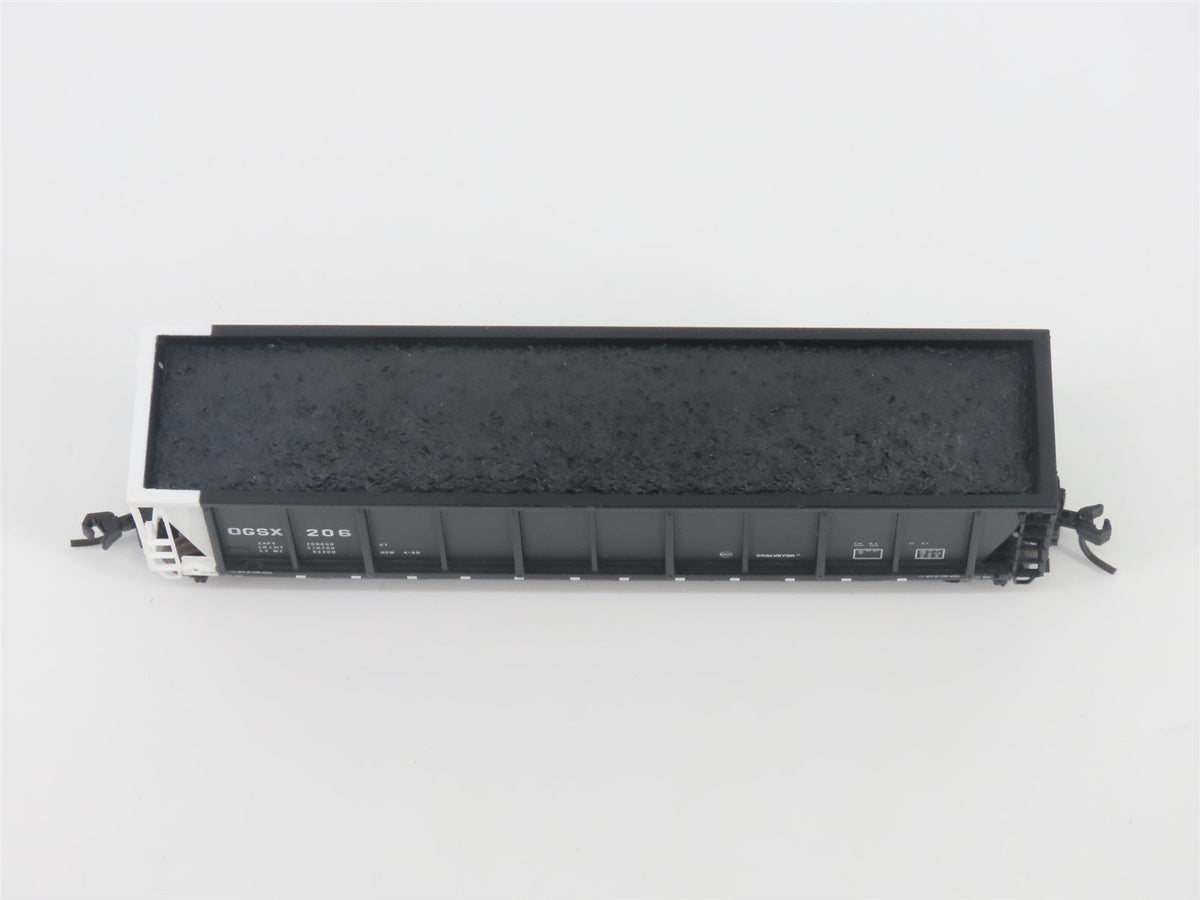 N Scale Atlas 43802-21 OGSX Iowa Southern Utilities Coalveyor #206 w/ Load