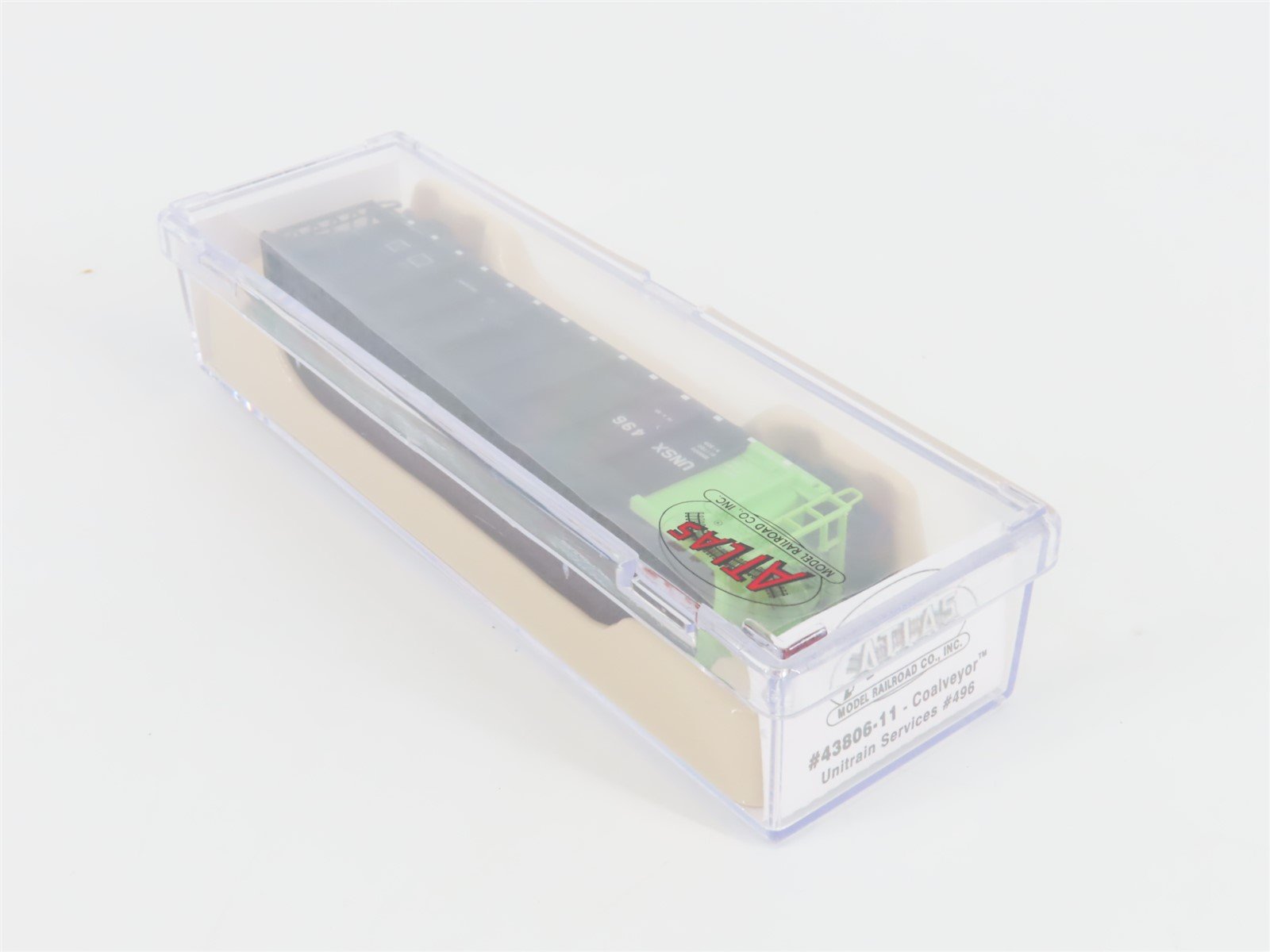 N Scale Atlas 43806-11 UNSX Unitrain Services Coalveyor #496 w/ Load