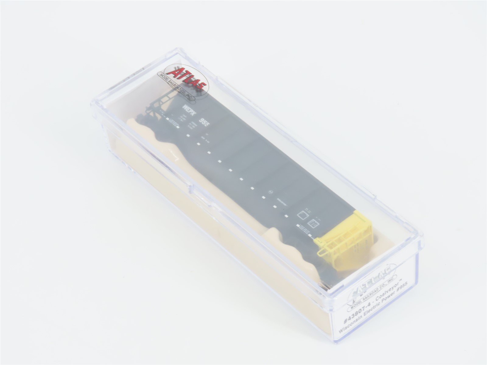 N Scale Atlas 43807-4 WEPX Wisconsin Electric Power Coalveyor #955 w/ Load